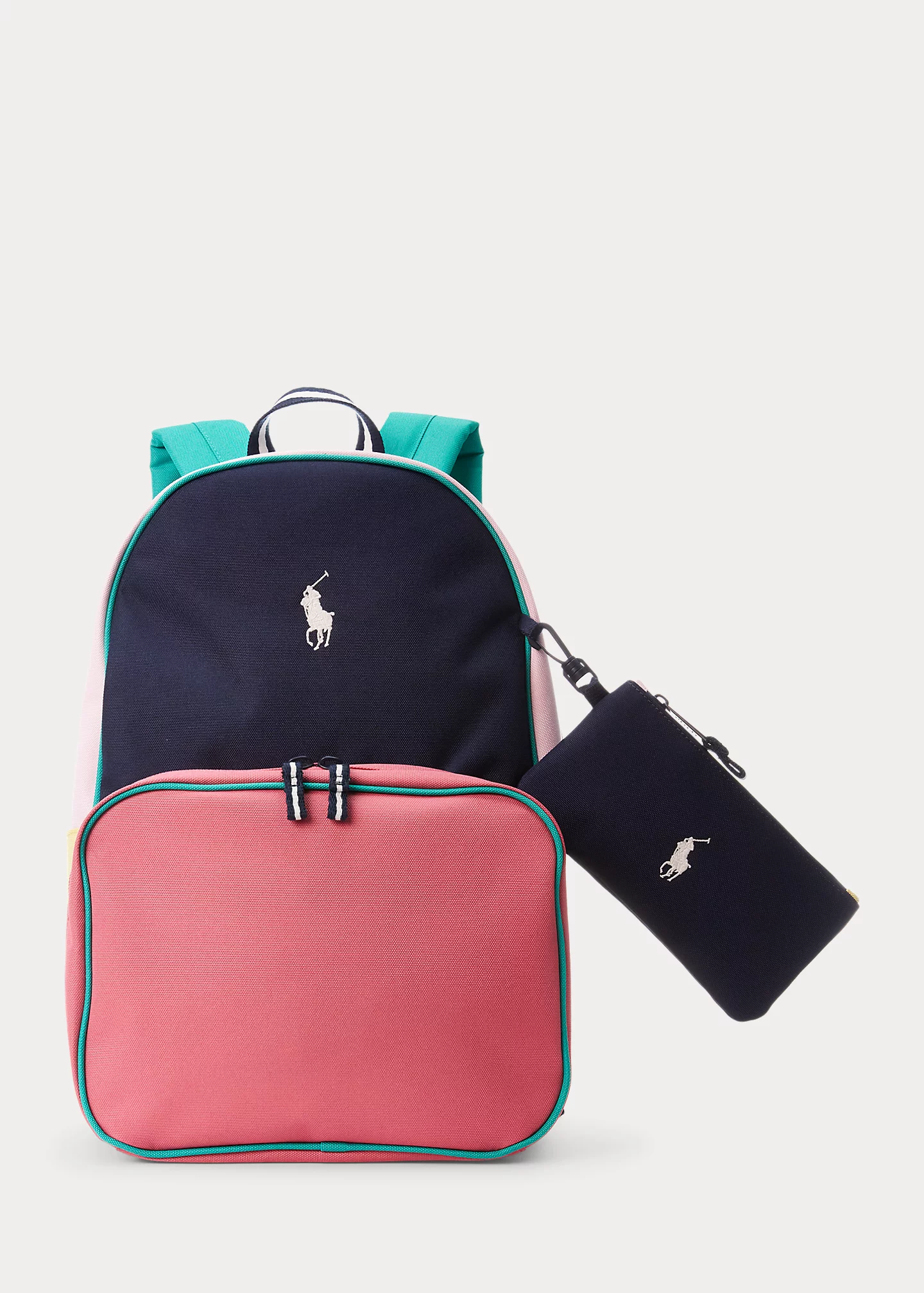 Color-Blocked Backpack & Lunch Tote Set