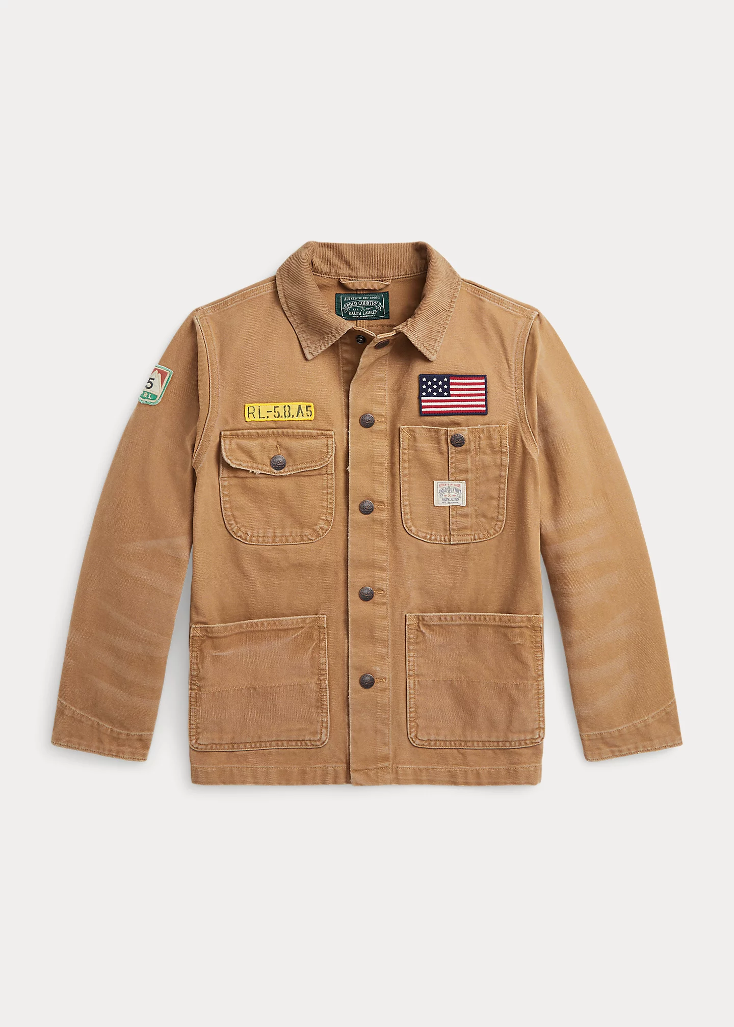 Outdoors-Patch Canvas Field Jacket