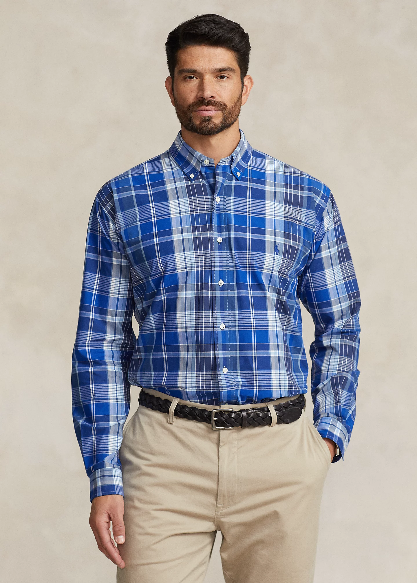 Plaid Poplin Shirt