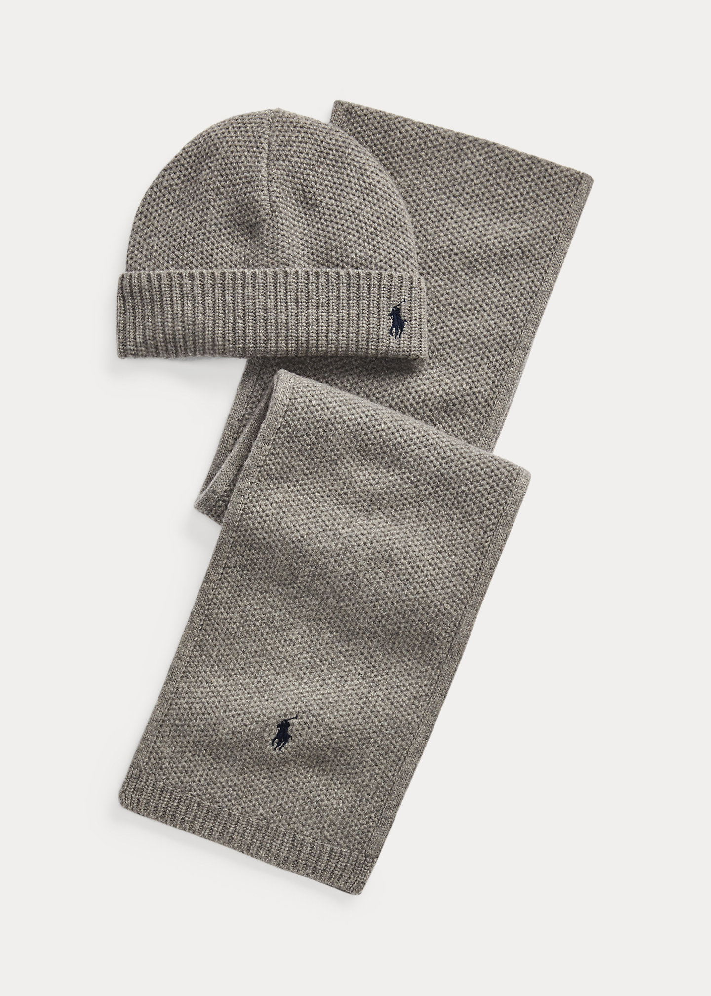 Merino-Blend Beanie & Scarf Set