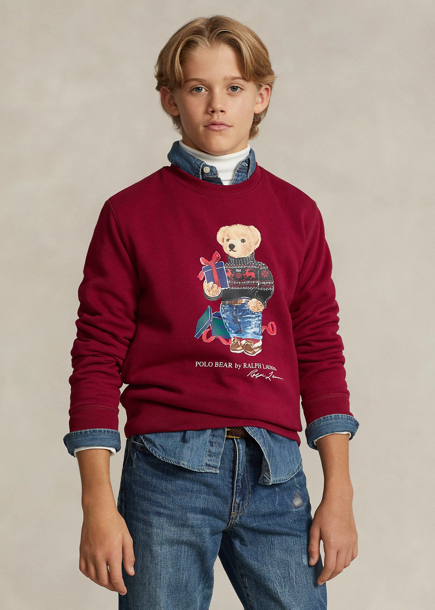 Polo Bear Fleece Sweatshirt