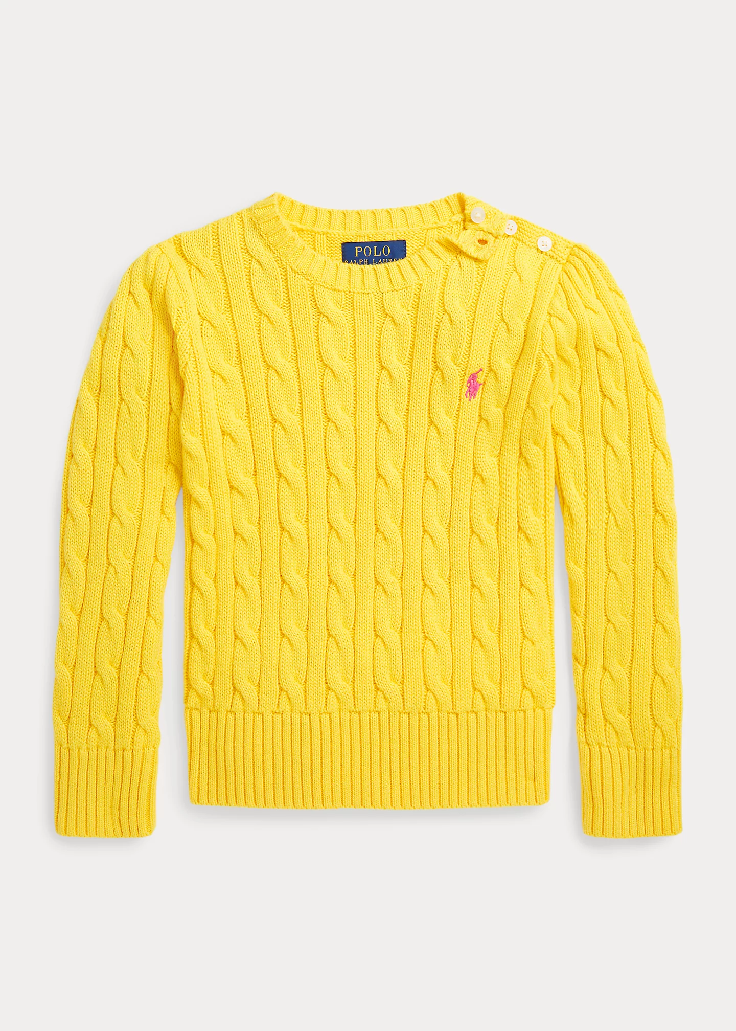 Cable-Knit Cotton Sweater