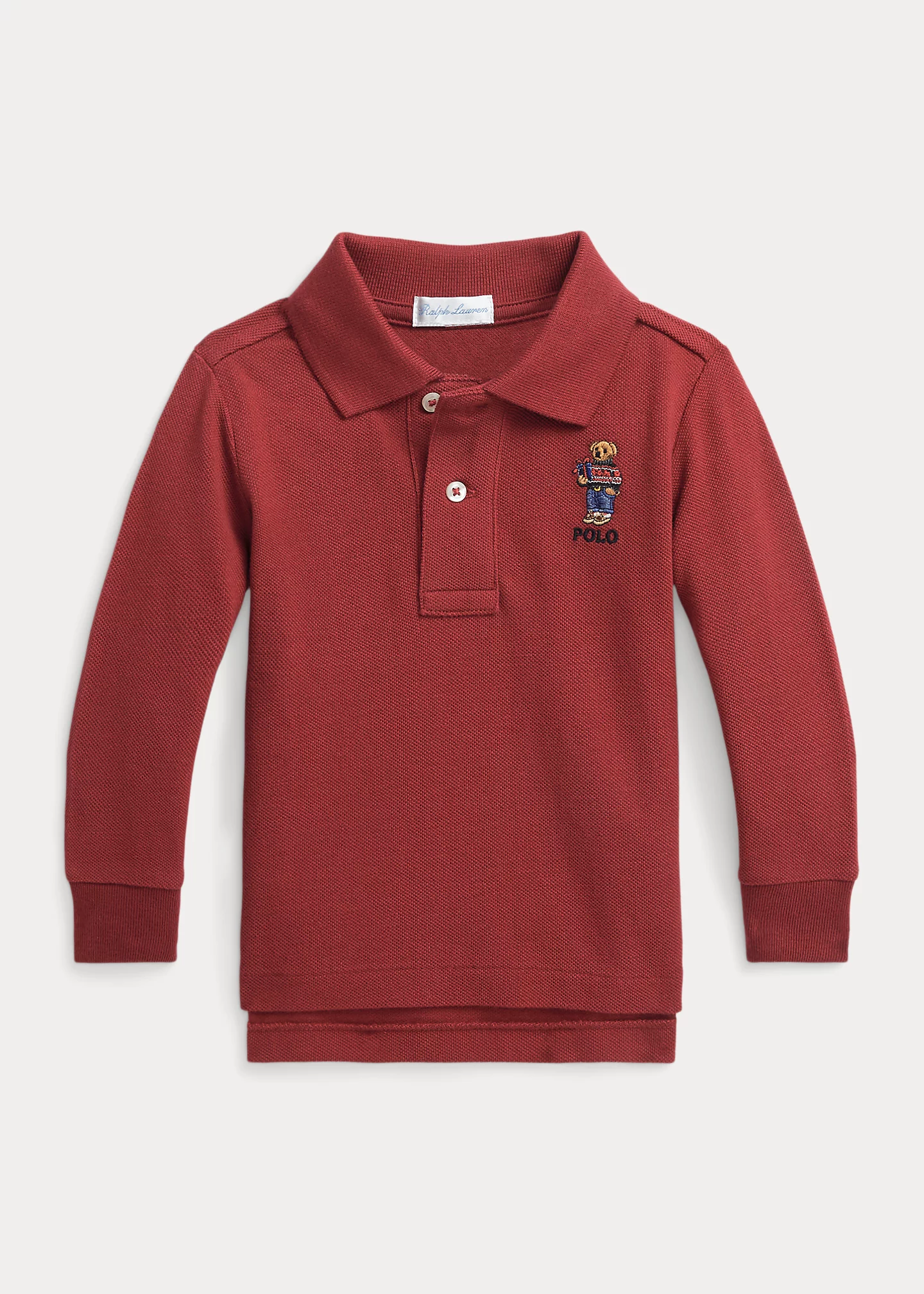 Polo Bear Cotton Mesh Polo Shirt