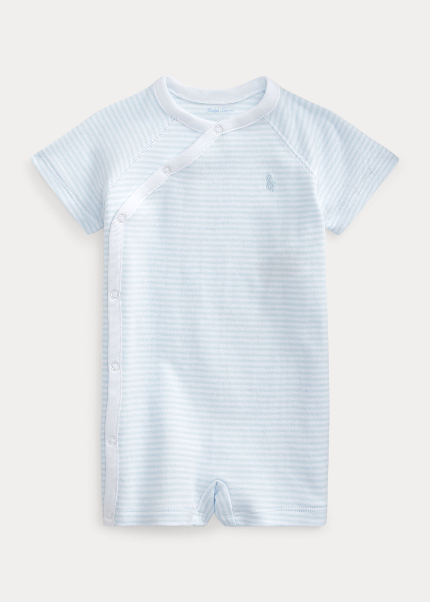 Striped Cotton Interlock Shortall