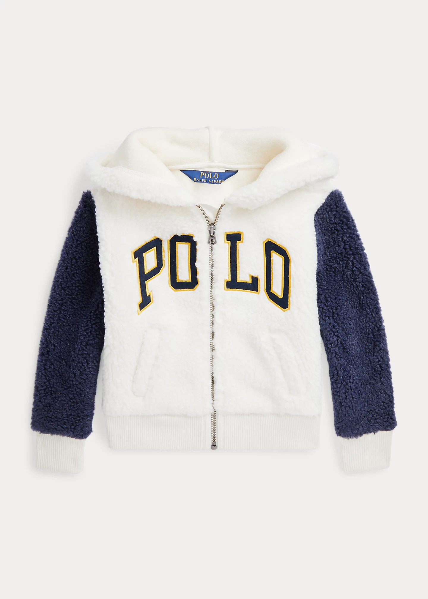 Logo Teddy Fleece Full-Zip Hoodie