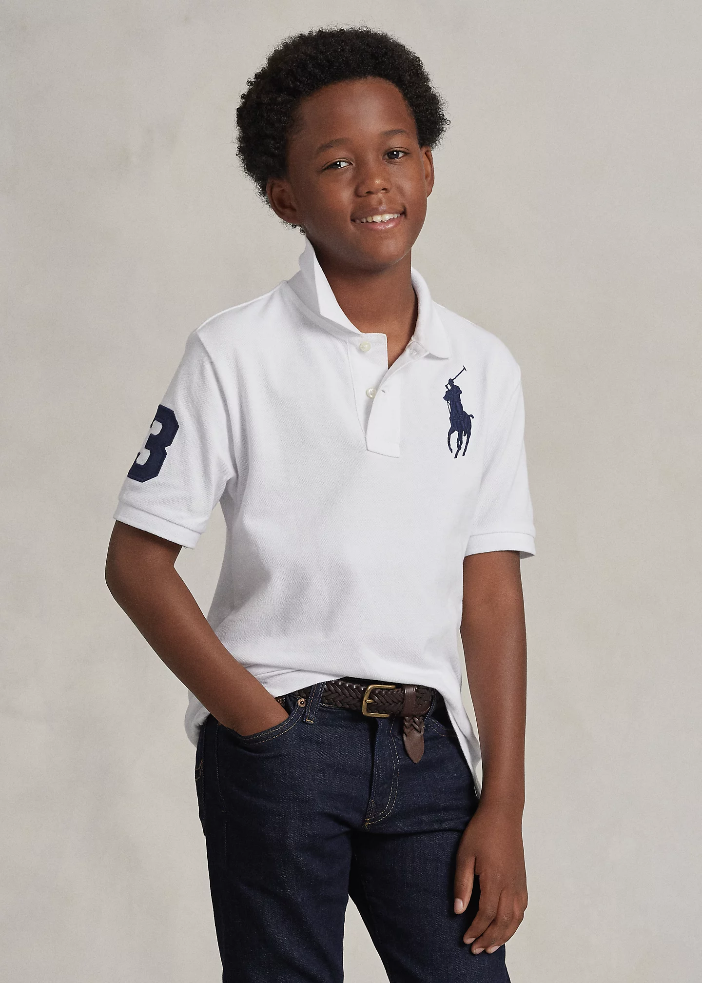 Big Pony Cotton Mesh Polo Shirt