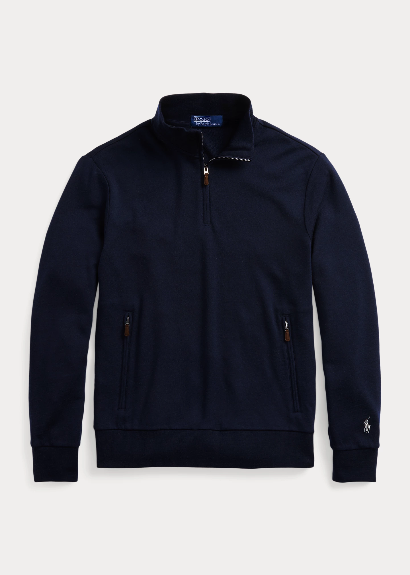 Wool Terry Quarter-Zip Pullover