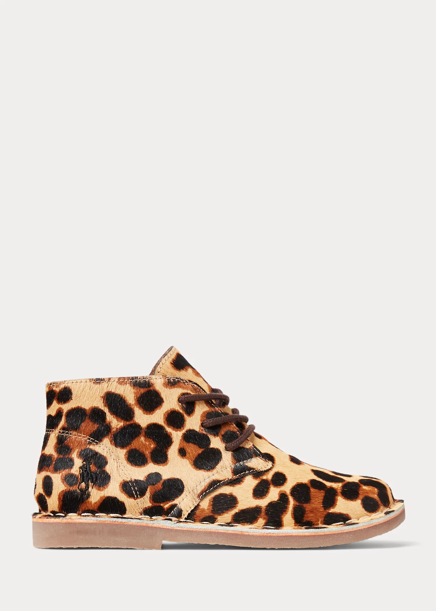 Carl Leopard-Print Haircalf Chukka Boot
