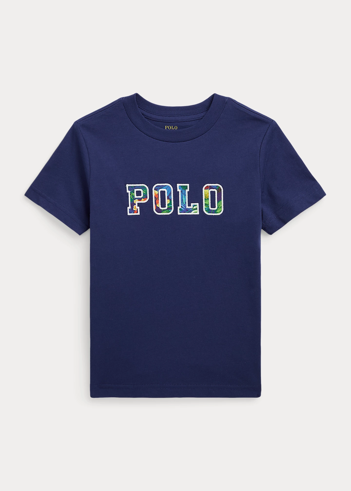 Tropical-Logo Cotton Jersey Tee