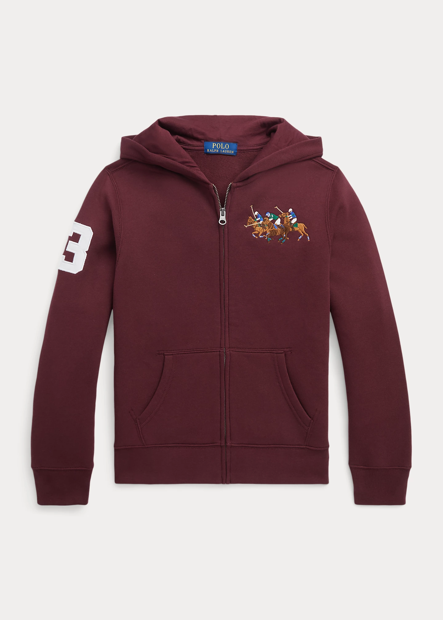 Triple-Pony Fleece Full-Zip Hoodie