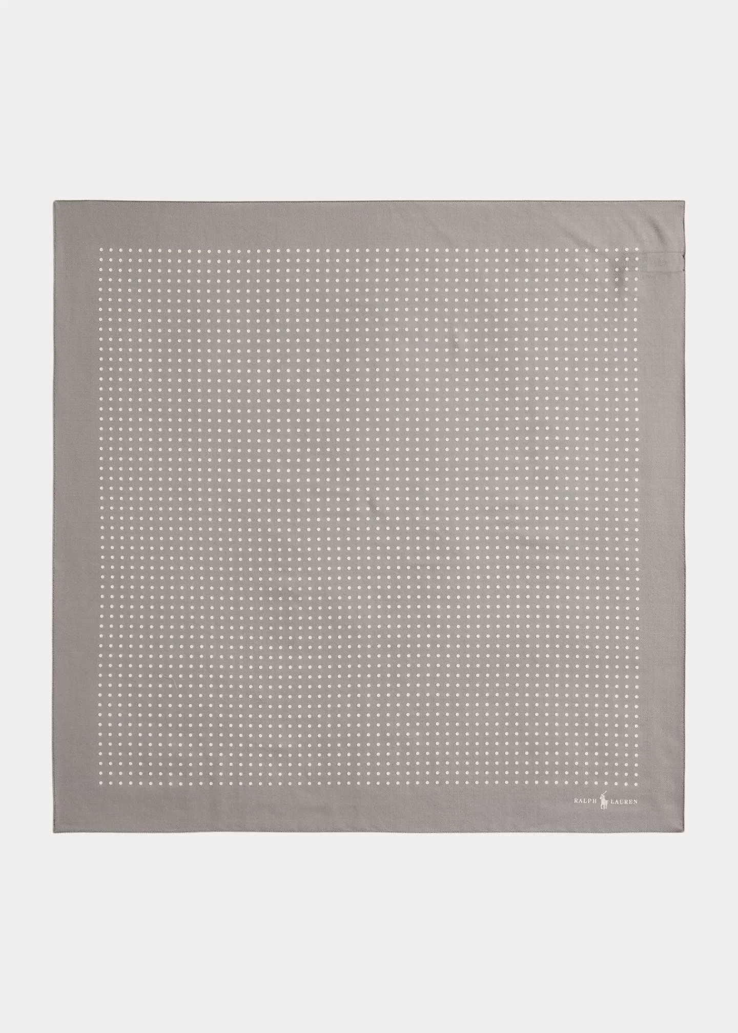 Polka-Dot Wool-Silk Bandanna