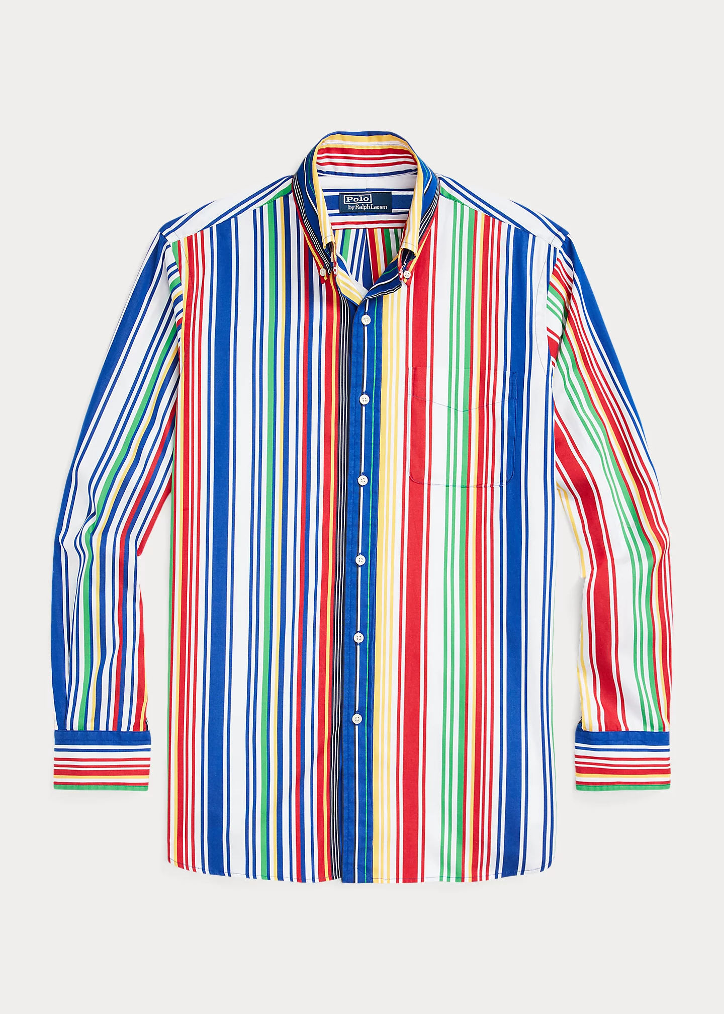 Classic Fit Striped Poplin Shirt