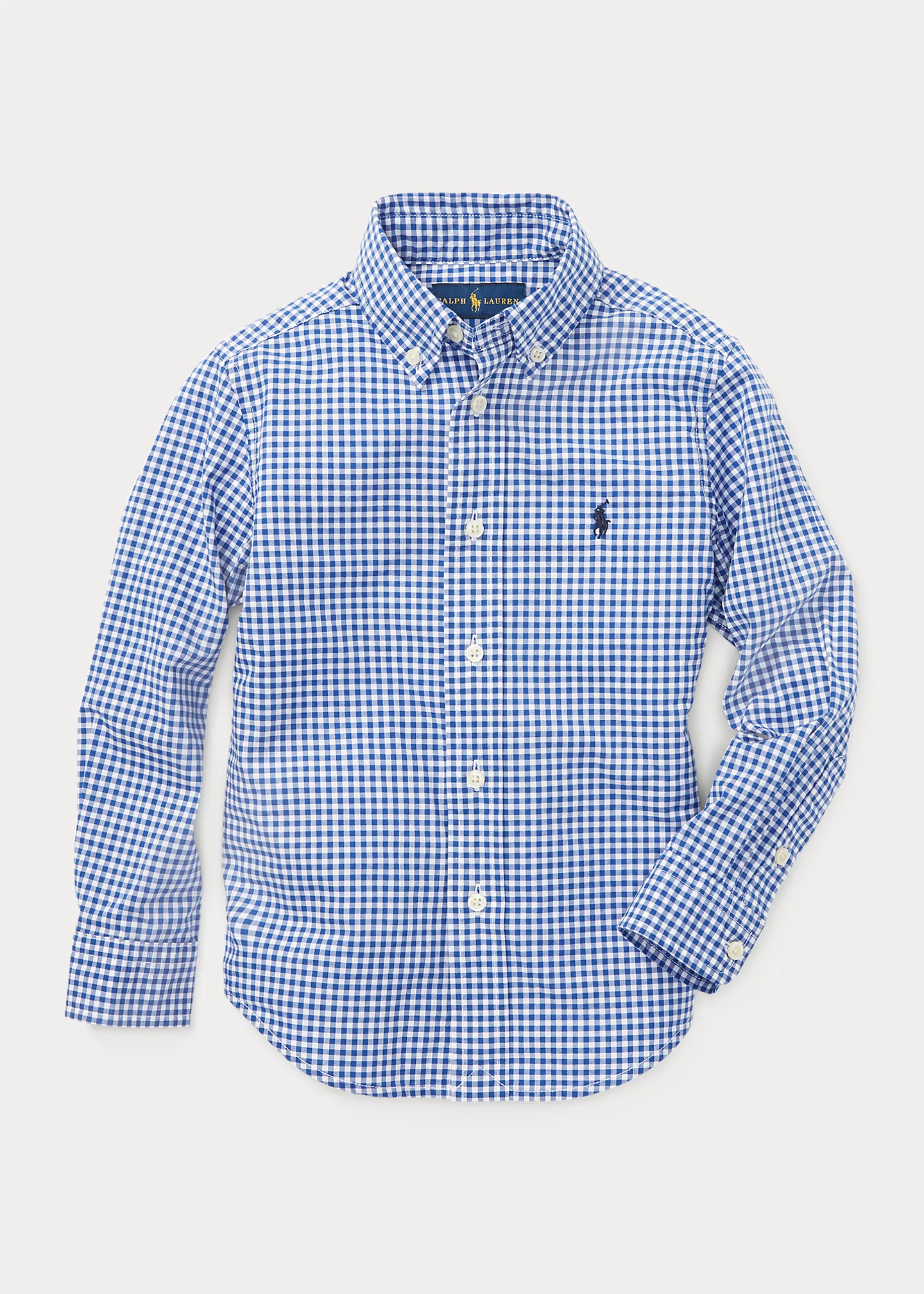 Gingham Cotton Poplin Shirt