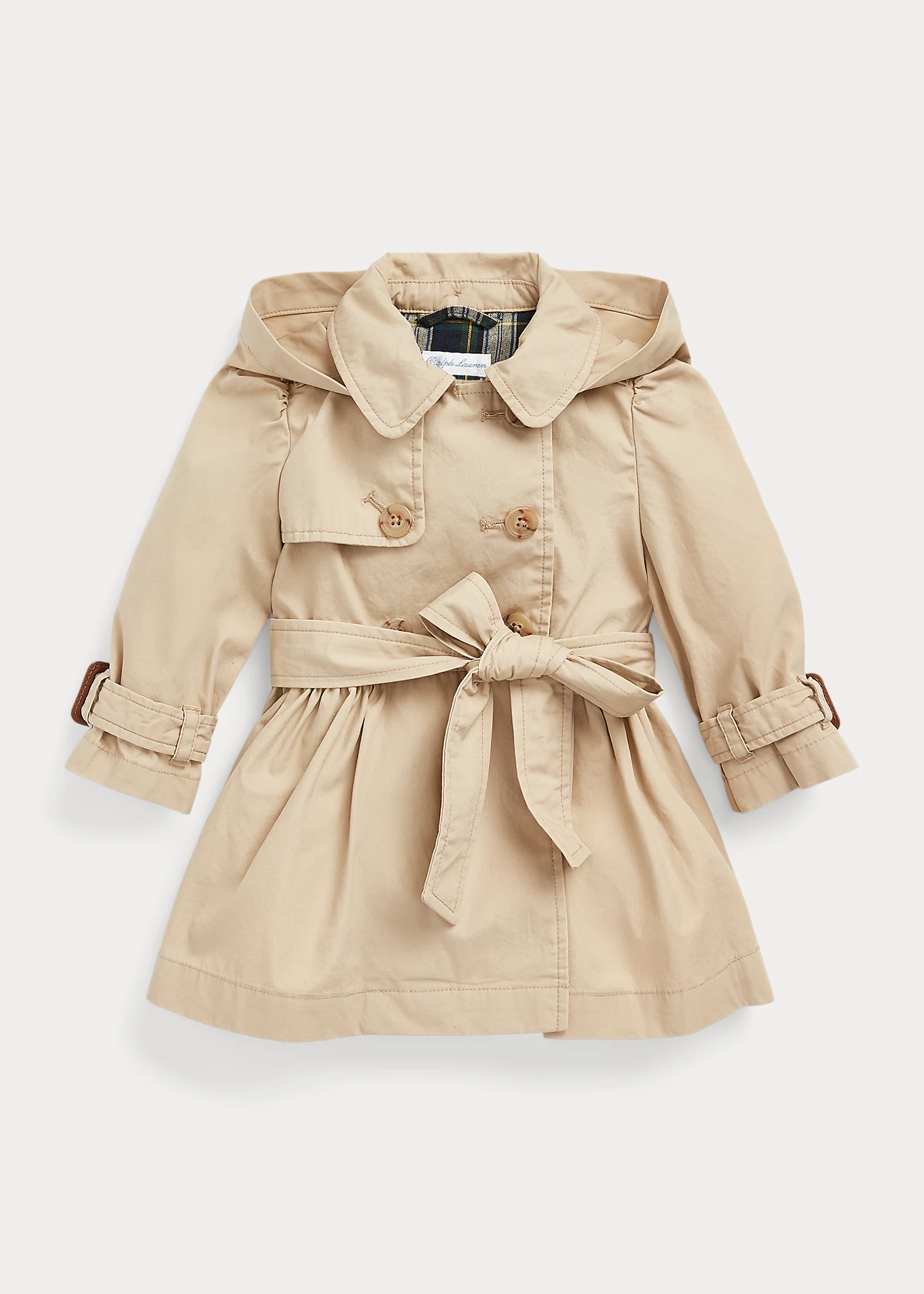 Water-Resistant Hooded Trench Coat