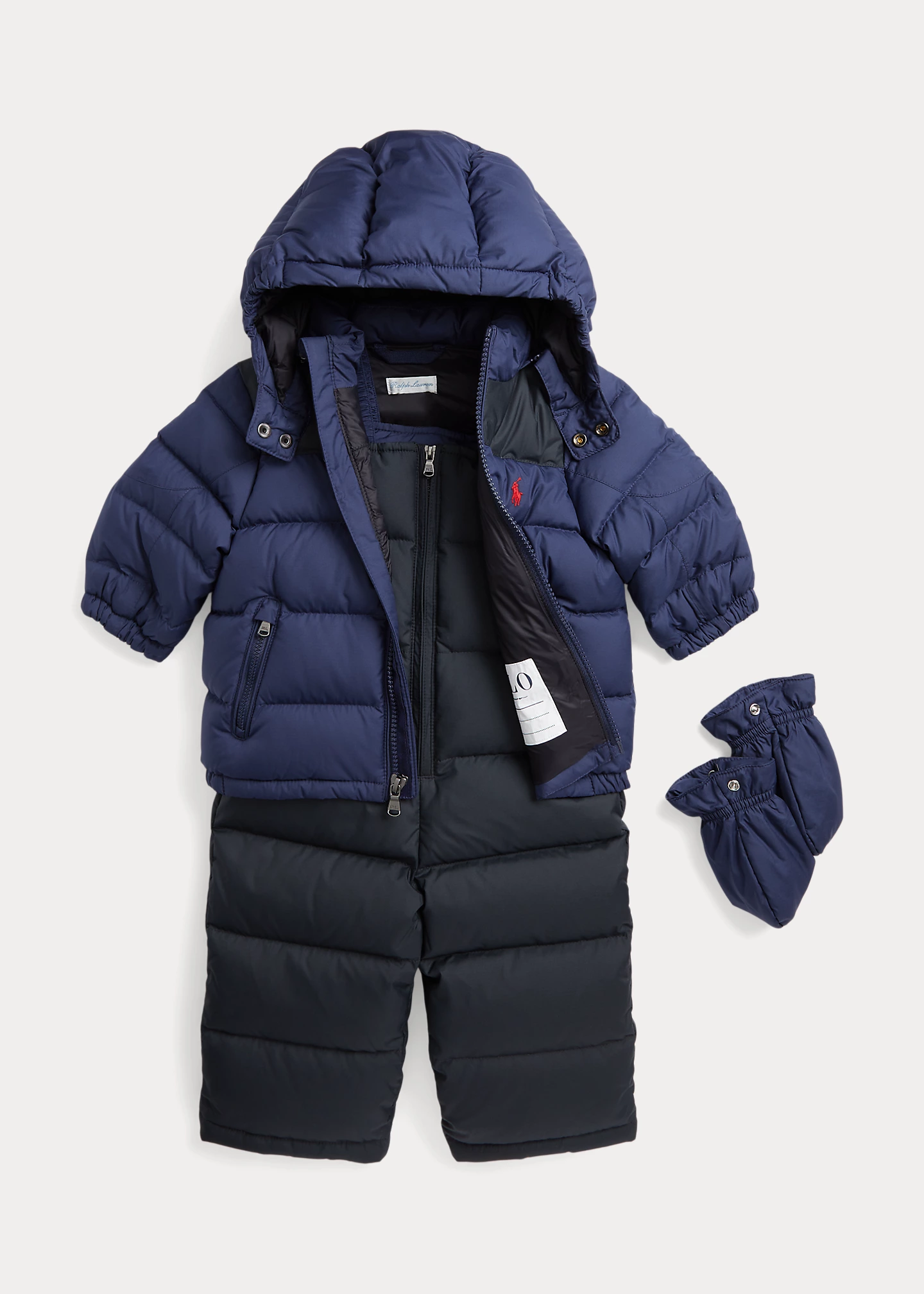 Water-Repellent Down Snowsuit Set