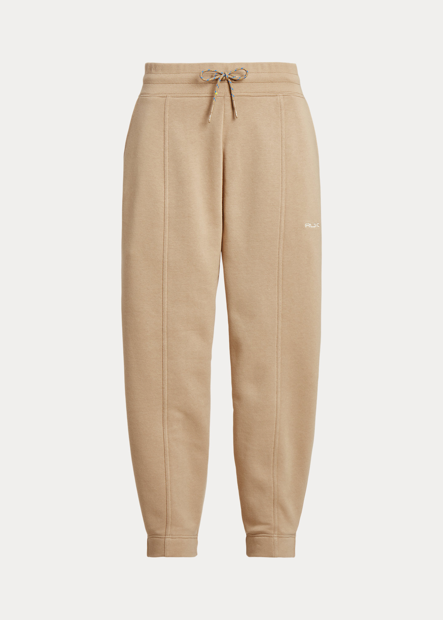 Cotton-Blend-Fleece Carrot Sweatpant