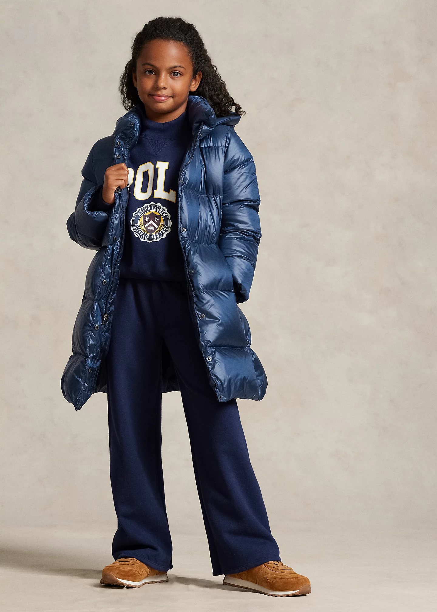 Water-Repellent Down Long Coat