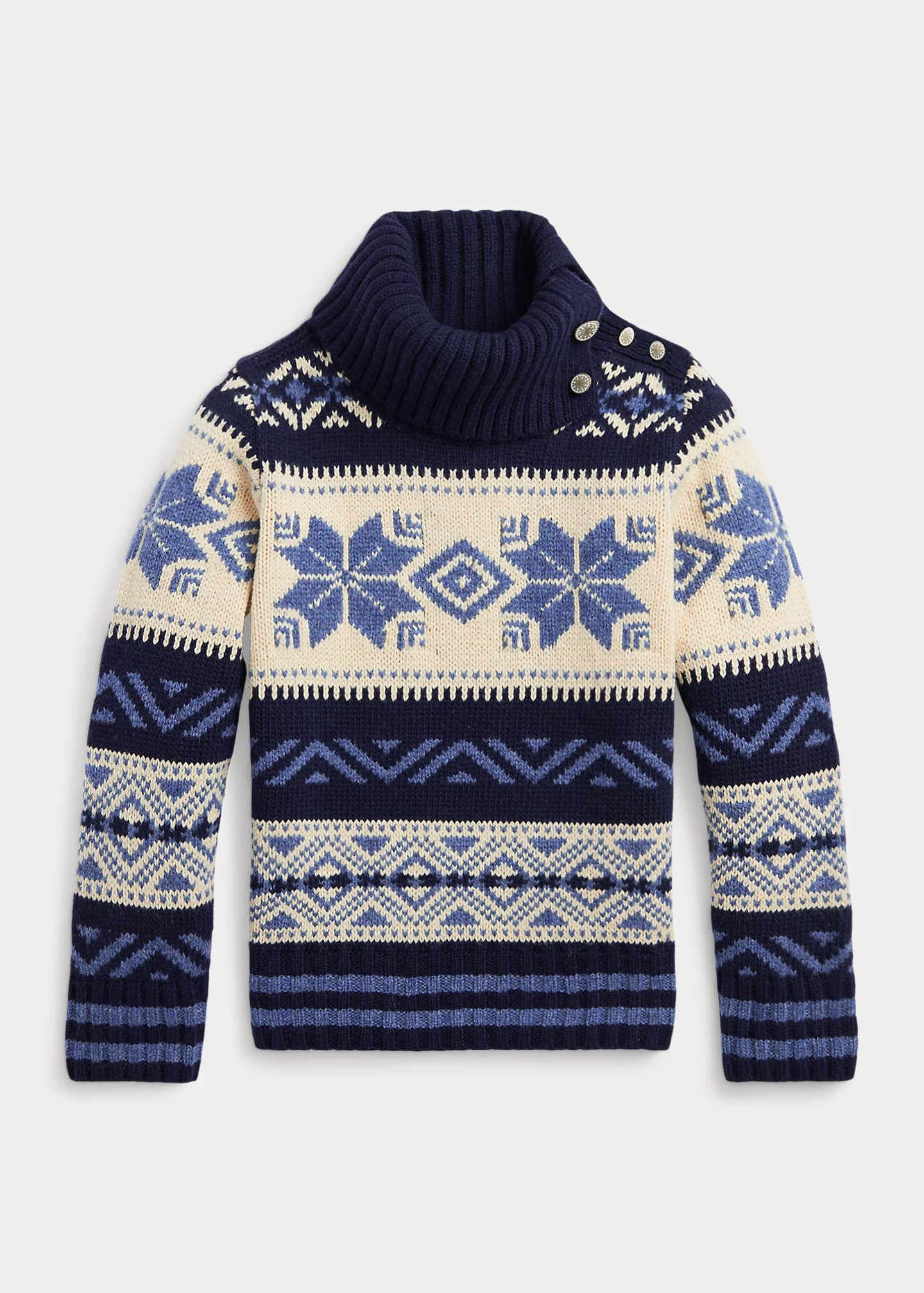 Fair Isle Wool-Blend Turtleneck