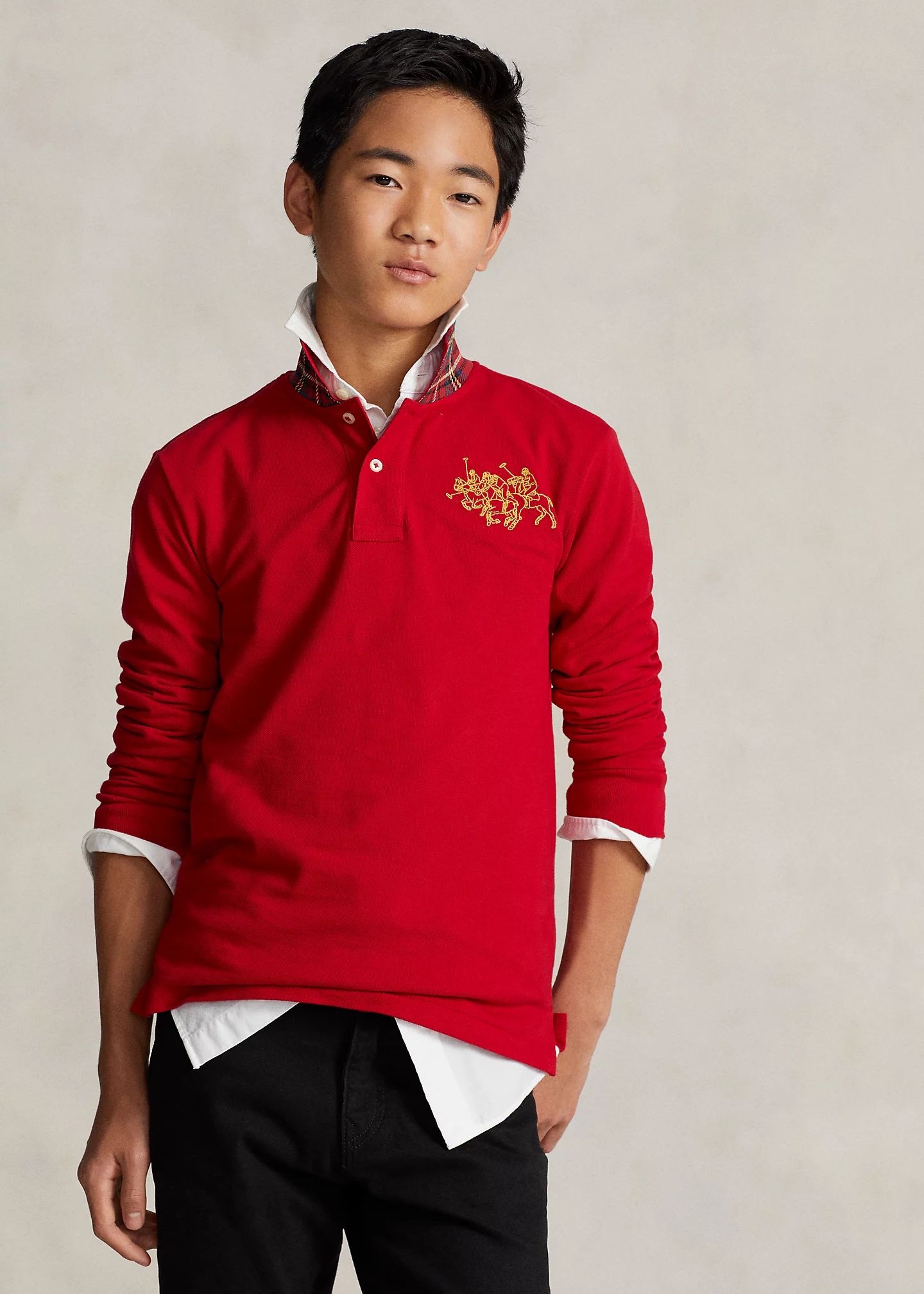 Lunar New Year Triple-Pony Polo Shirt