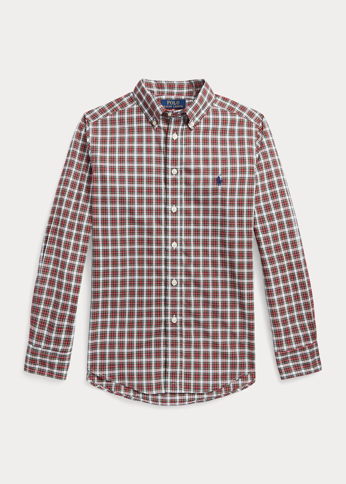 Plaid Cotton Poplin Shirt