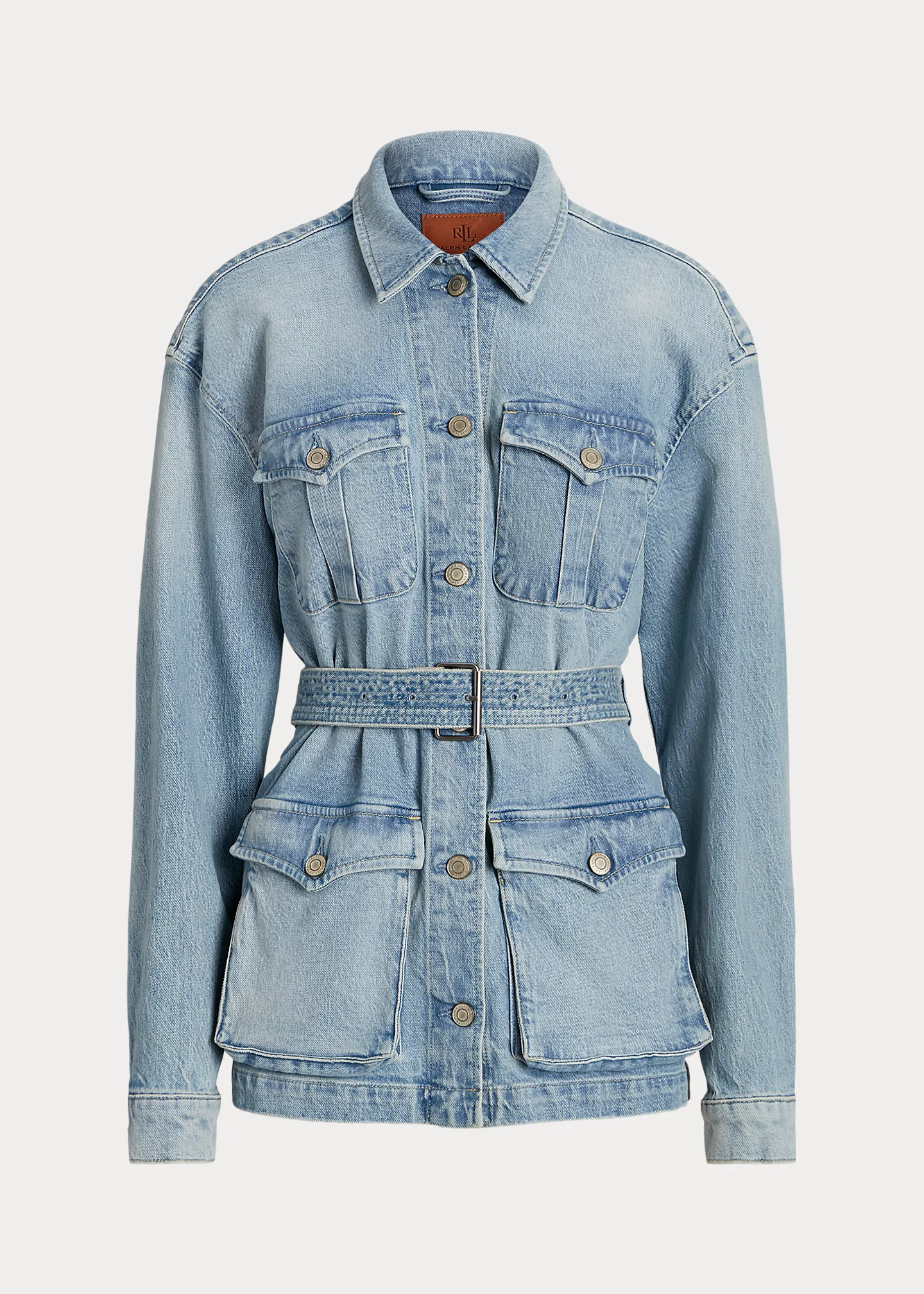 Belted Denim Field Jacket