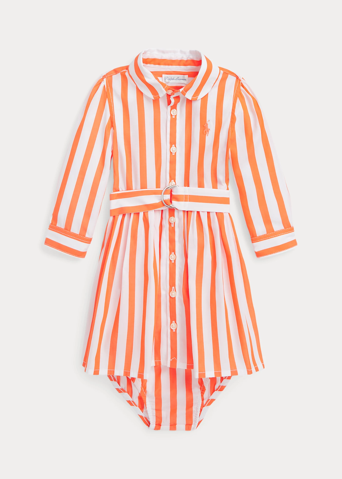 Poplin Belted Shirtdress & Bloomer