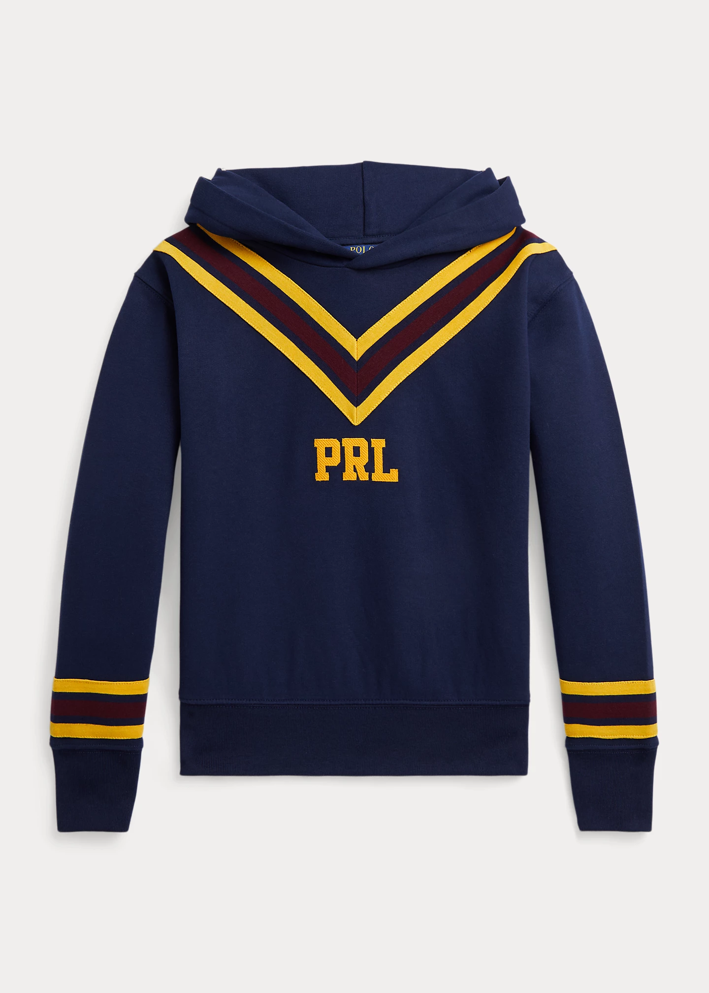 Cricket-Stripe Fleece Hoodie