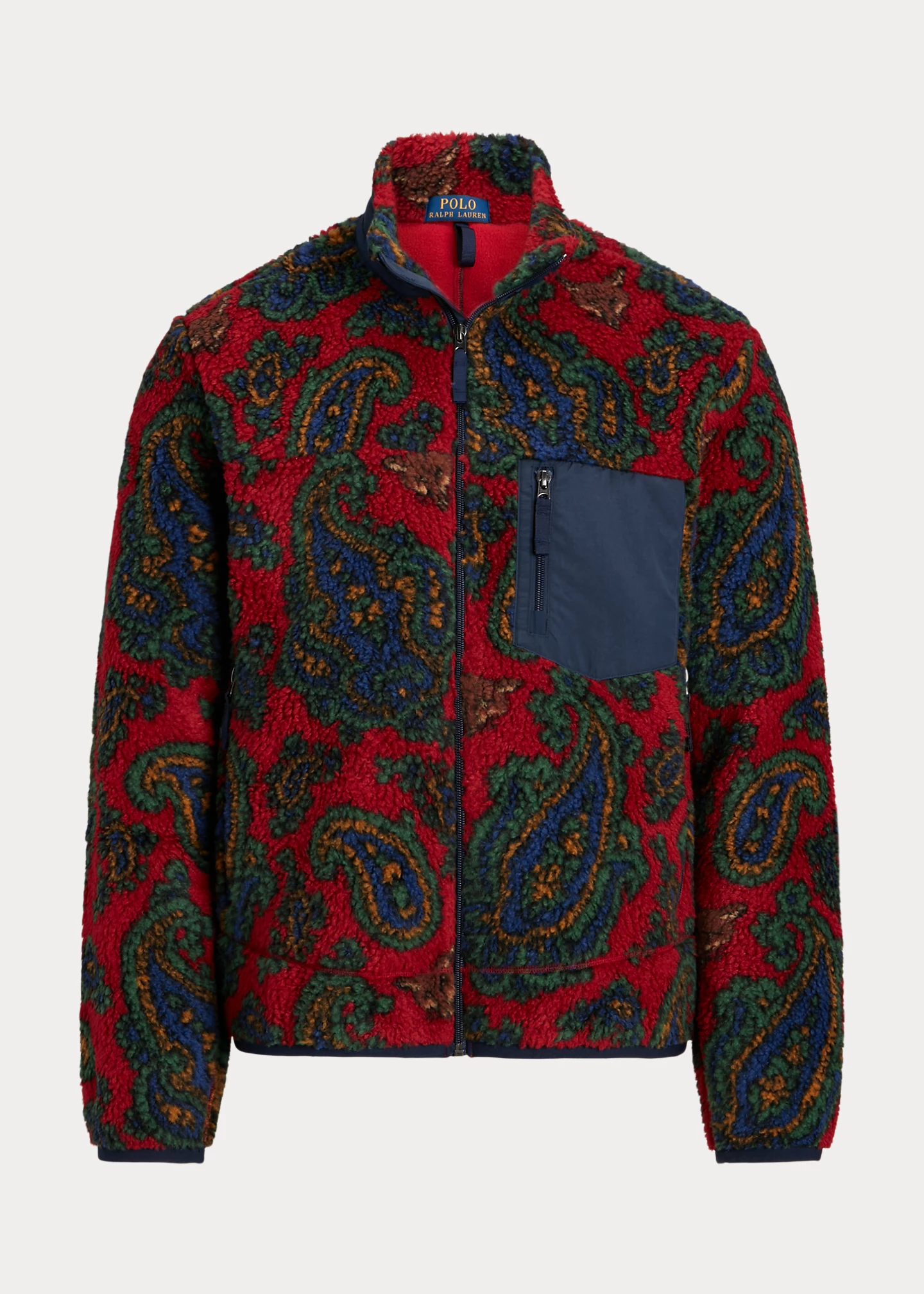 Paisley Fleece Jacquard Jacket