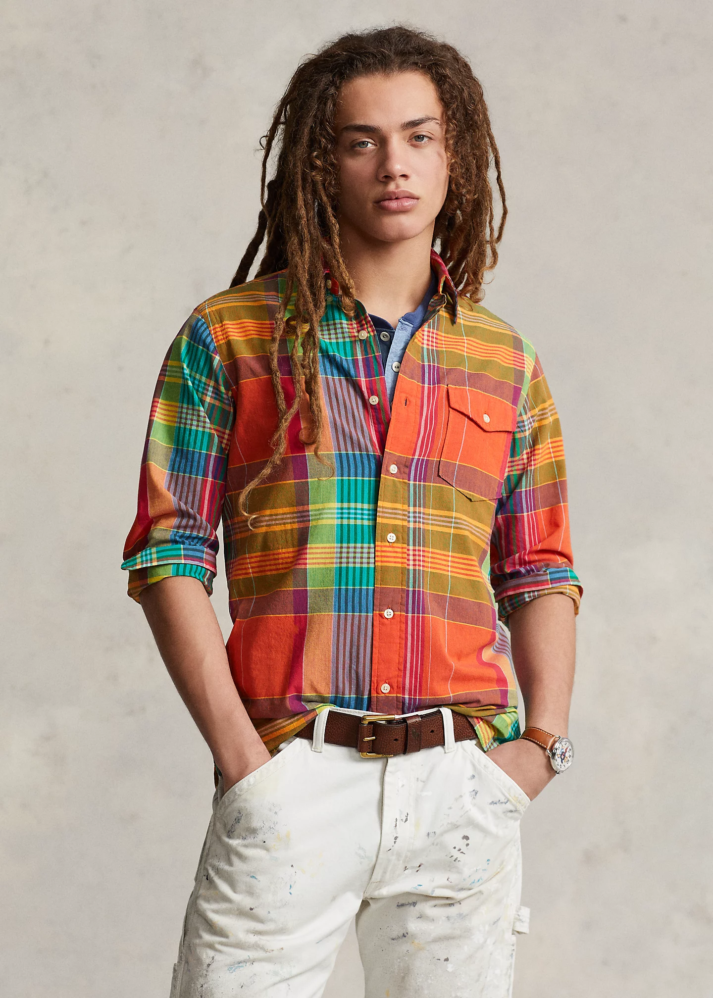 Classic Fit Madras Shirt