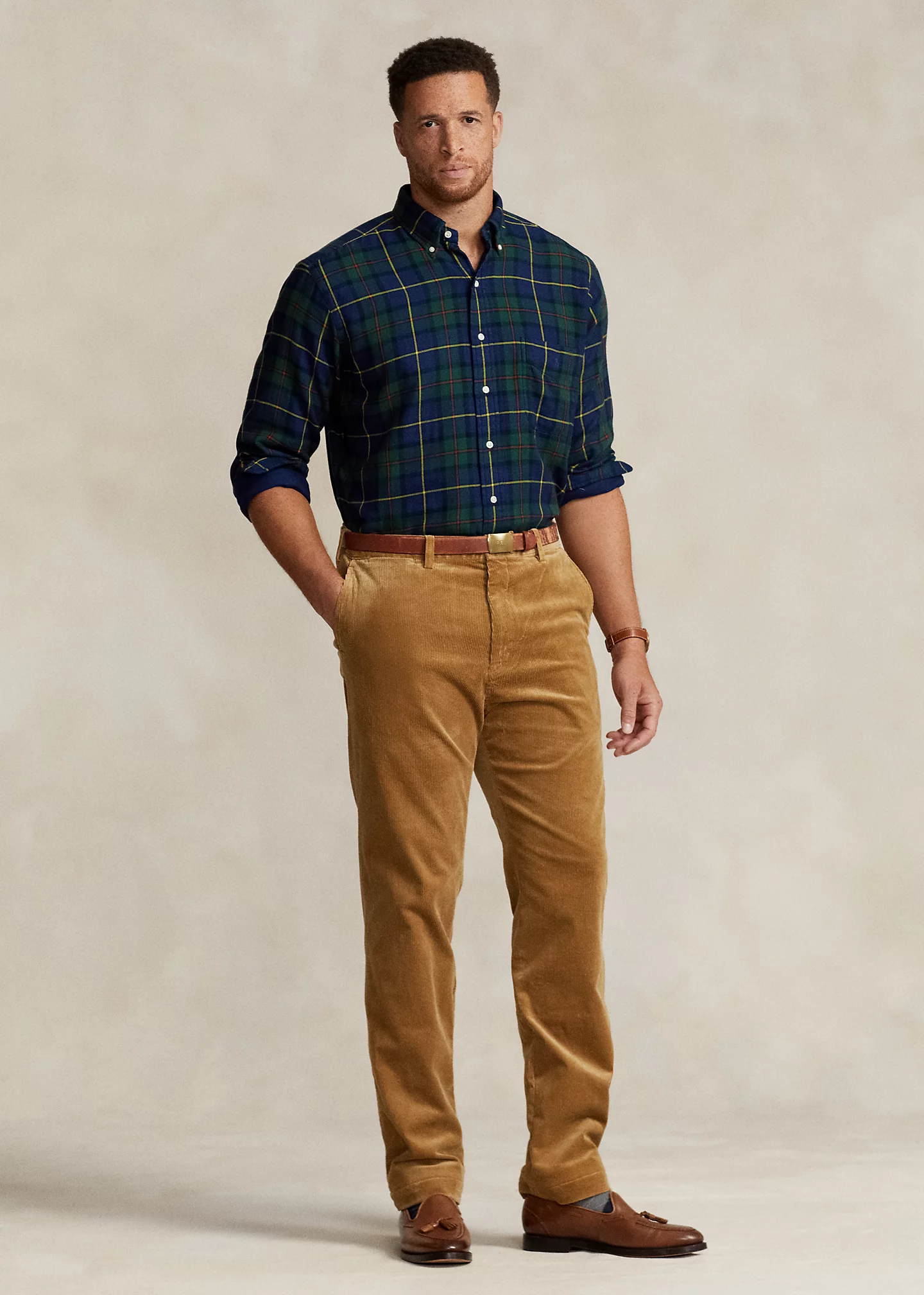 Stretch Classic Fit Corduroy Pant