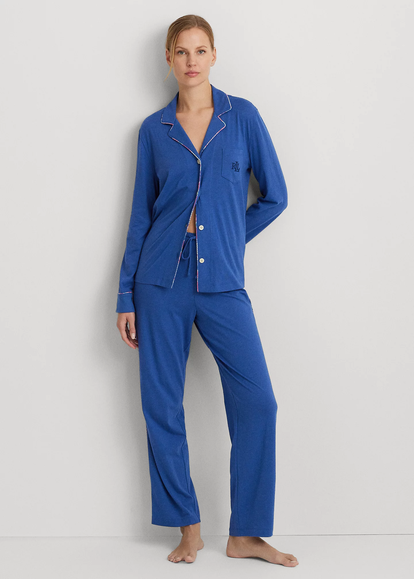 Cotton-Blend Jersey Sleep Set