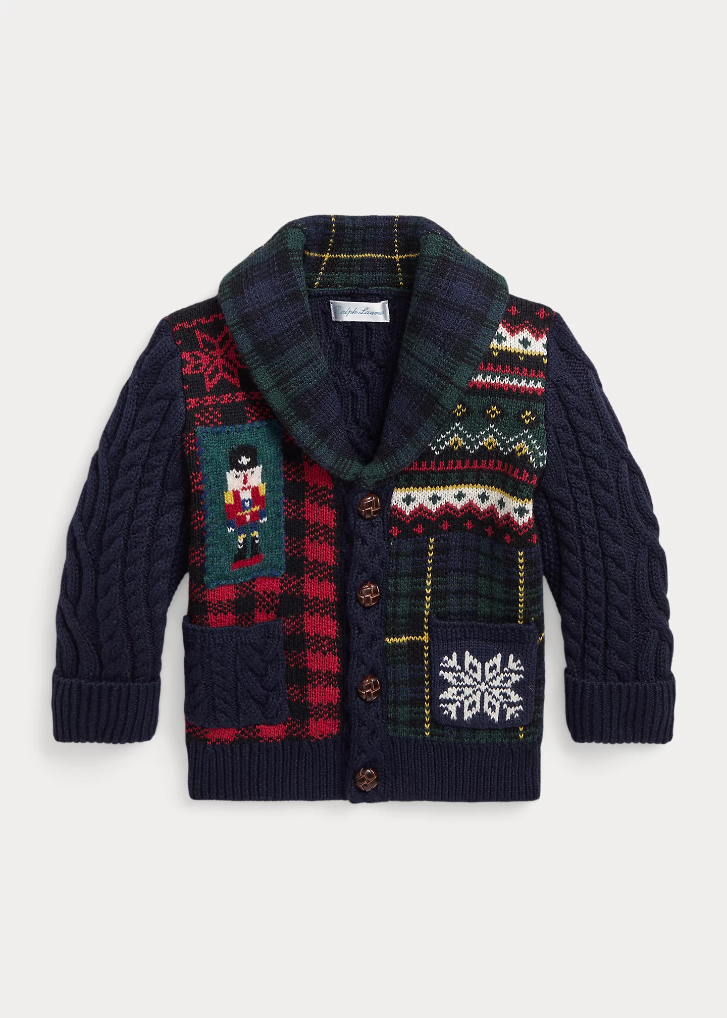 Patchwork Cotton-Blend Cardigan