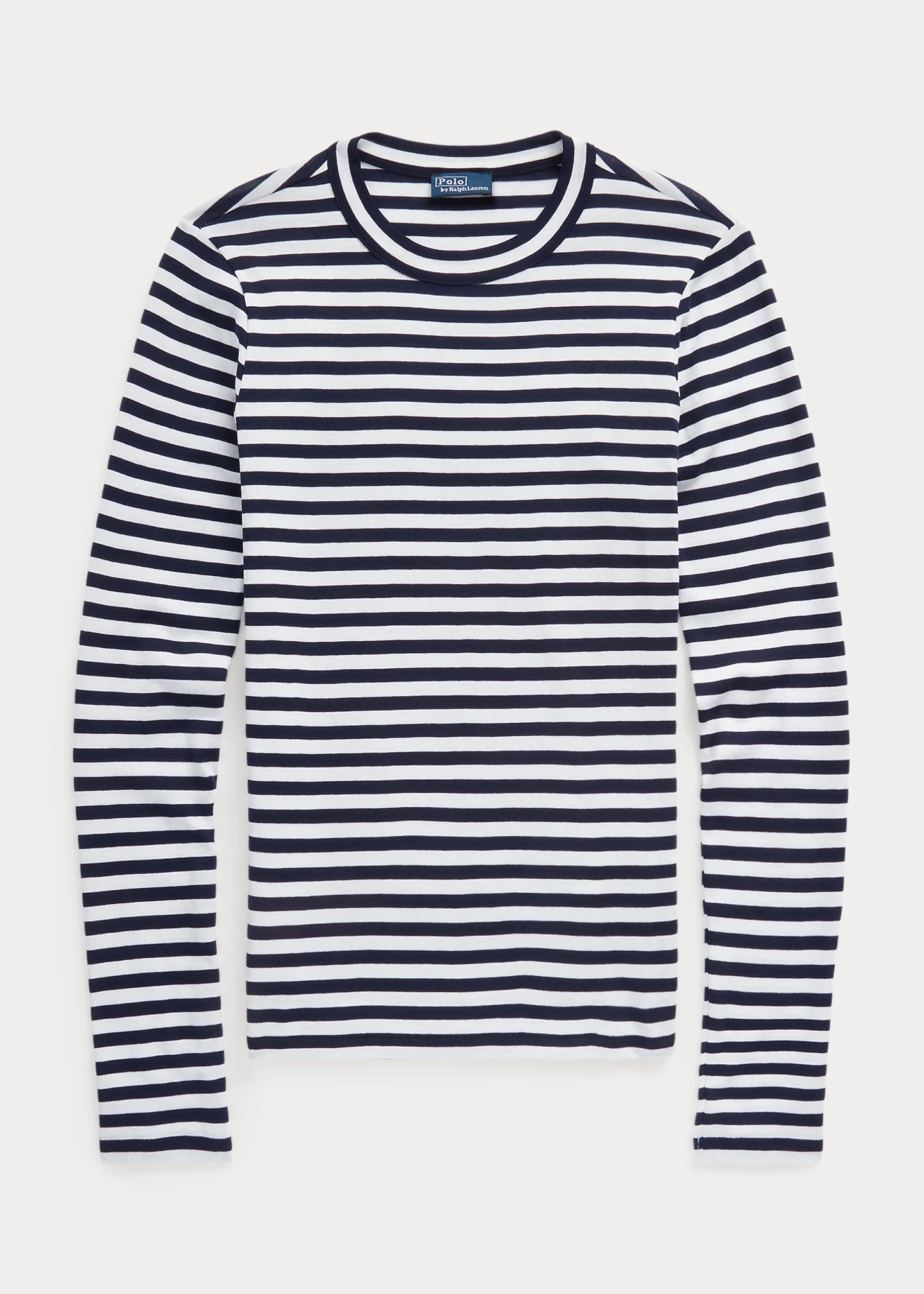 Striped Ribbed Long-Sleeve Tee