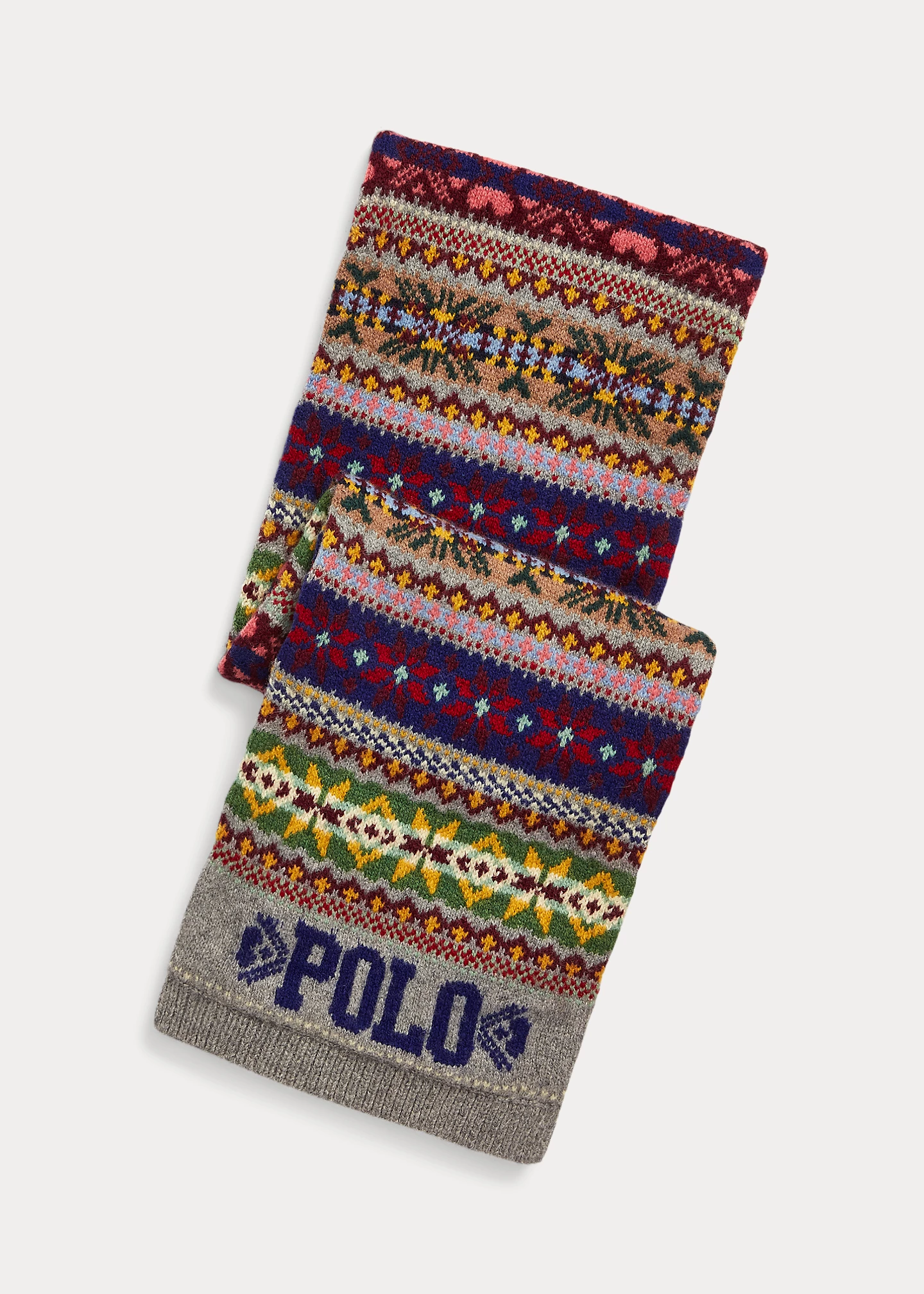 Fair Isle Wool-Blend Scarf