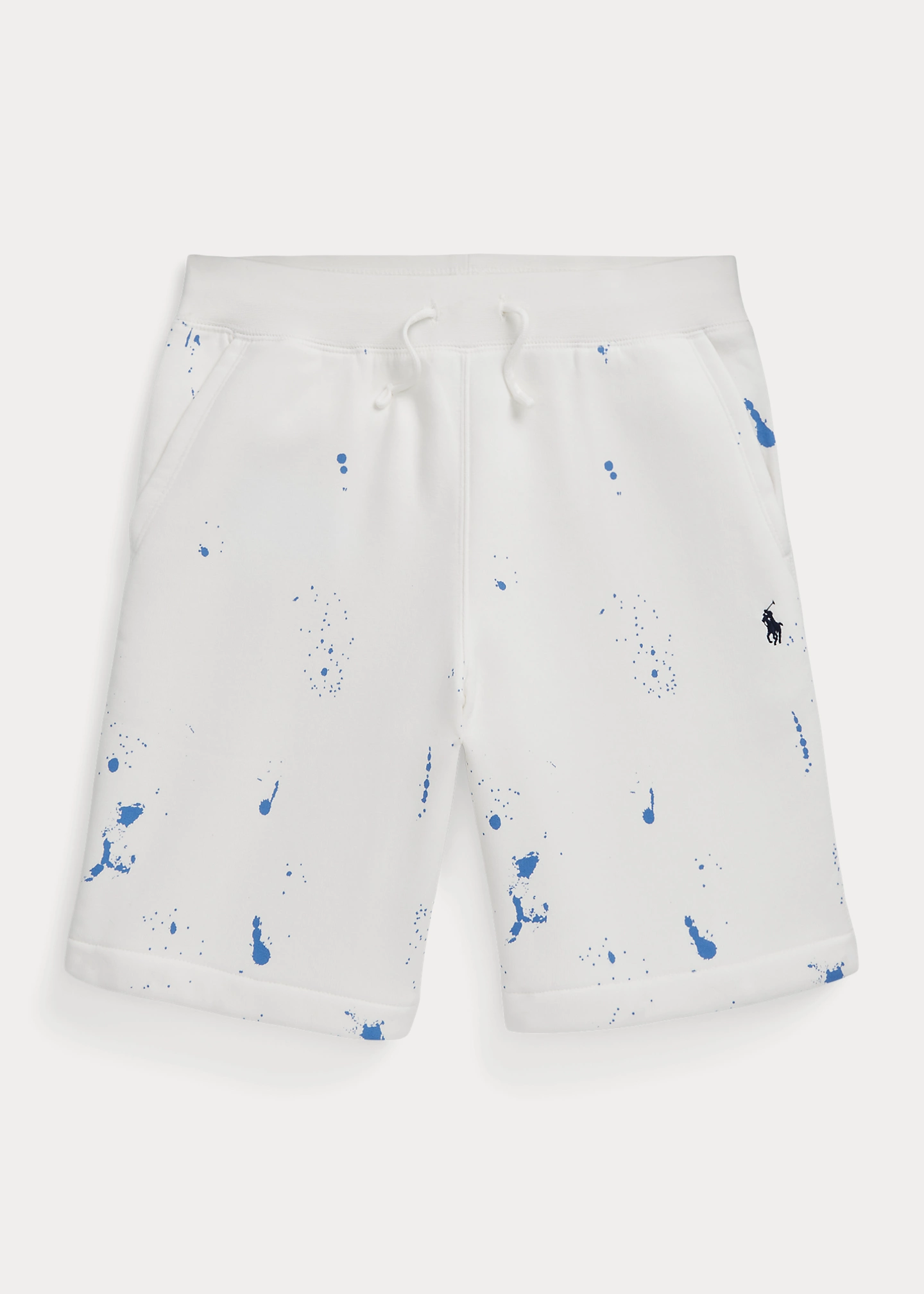 Paint-Splatter-Print Fleece Short