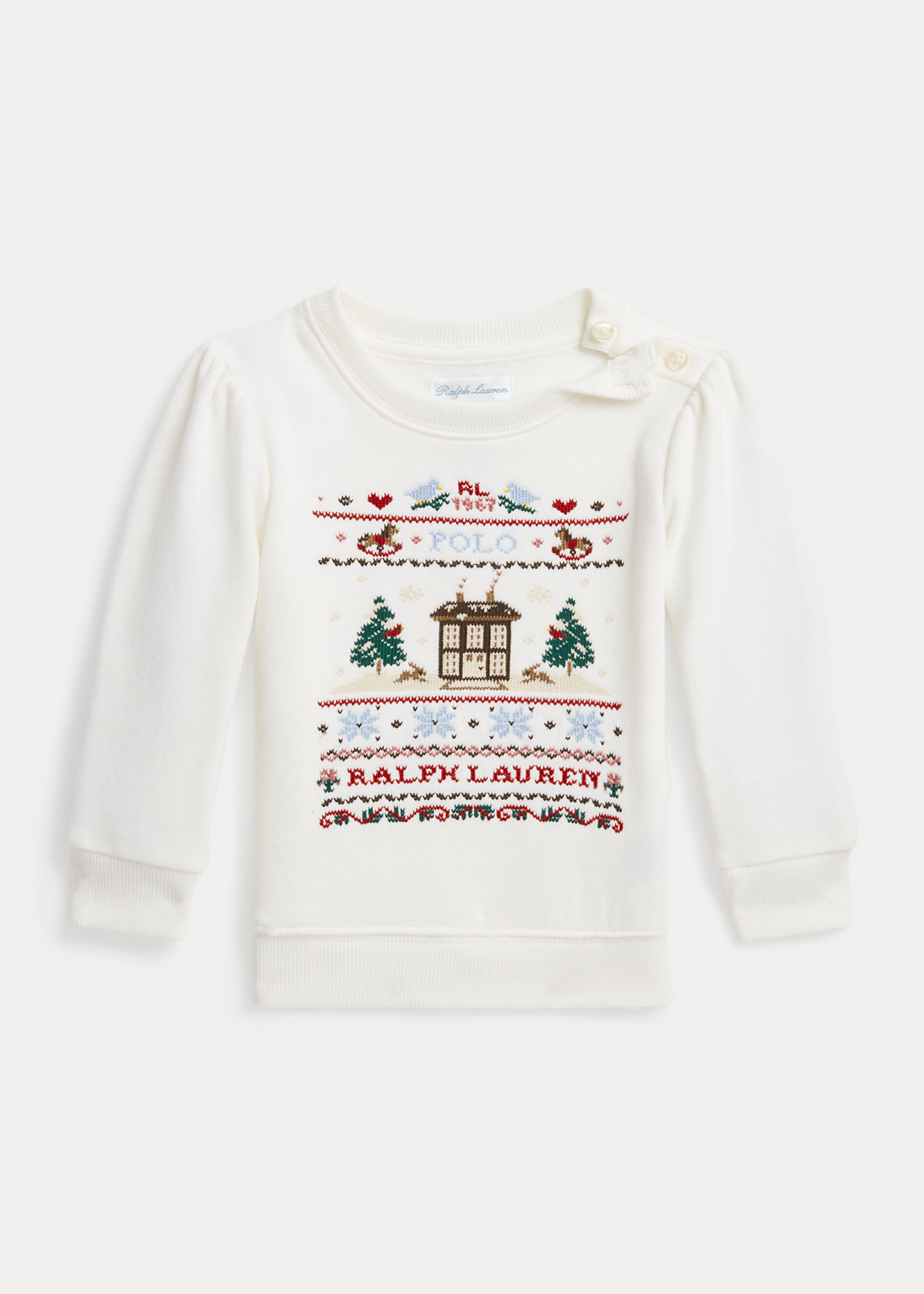 Embroidered Fleece Sweatshirt