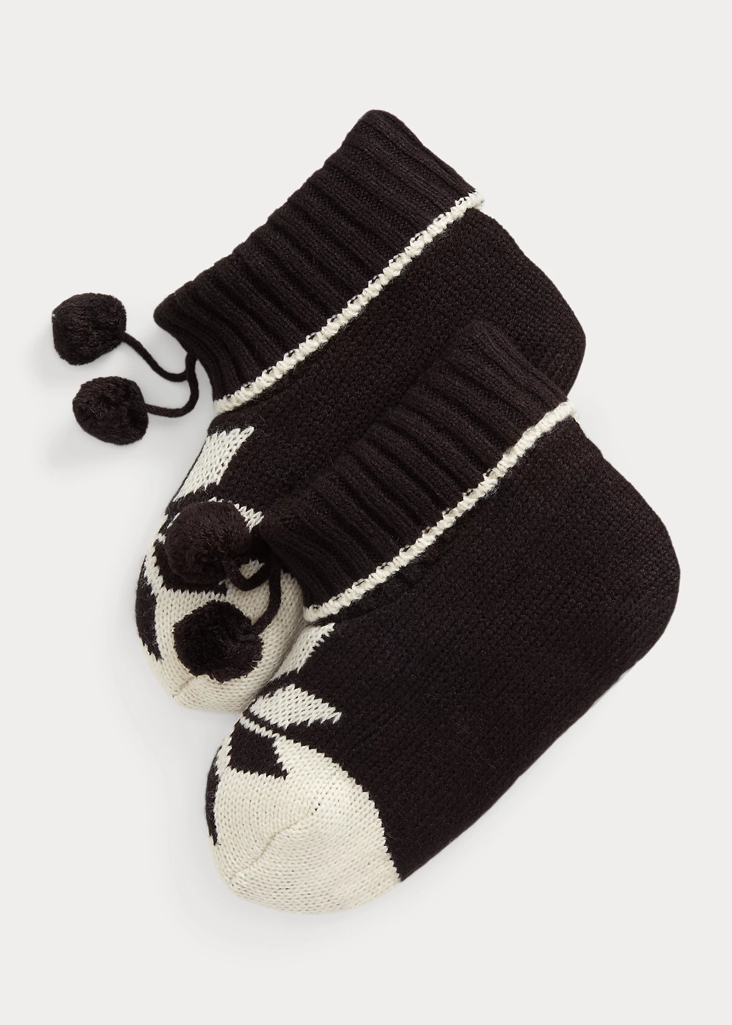 Fair Isle Pom-Pom Quarter-Top Sock