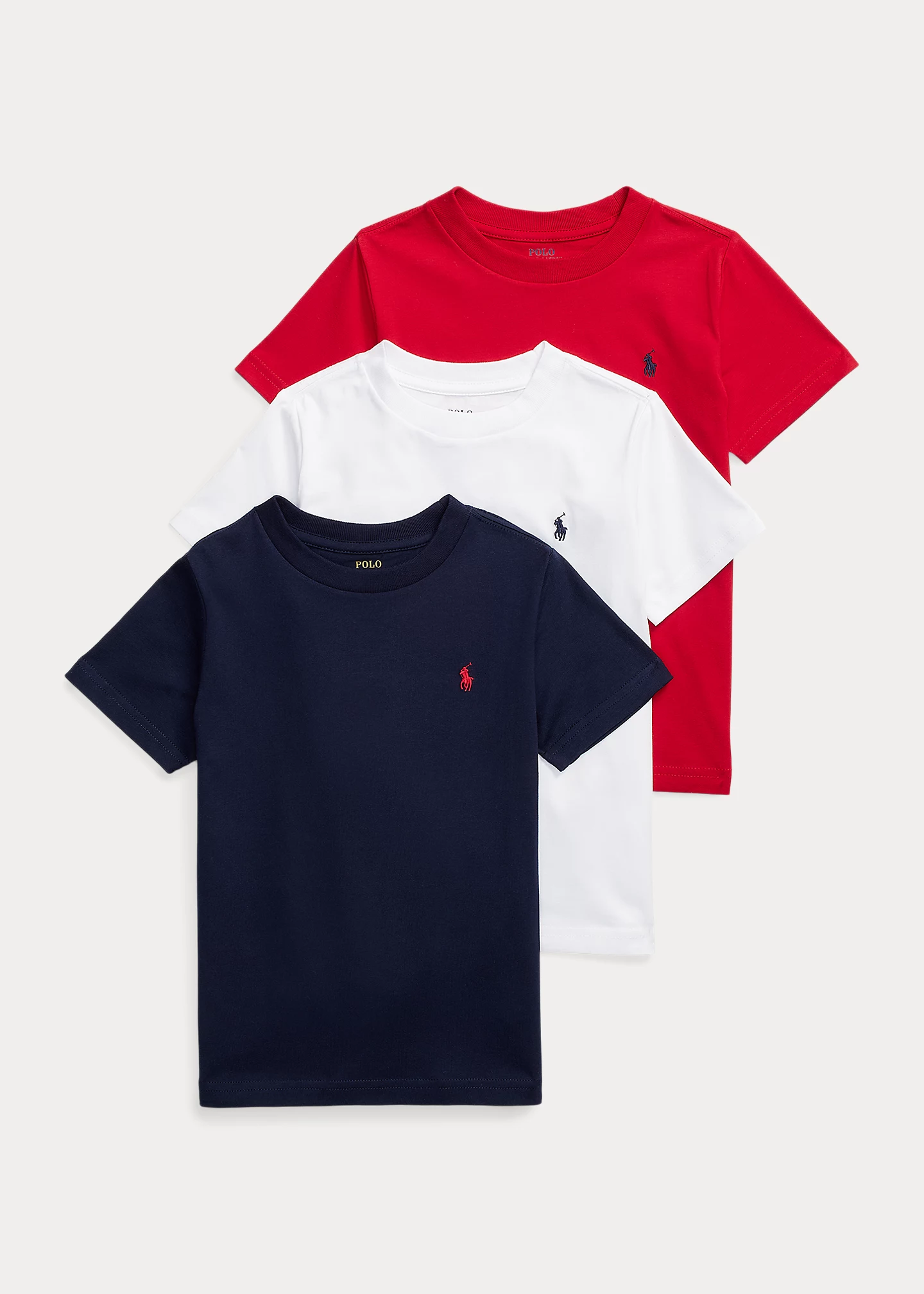 Cotton Jersey Crewneck Tee 3-Pack