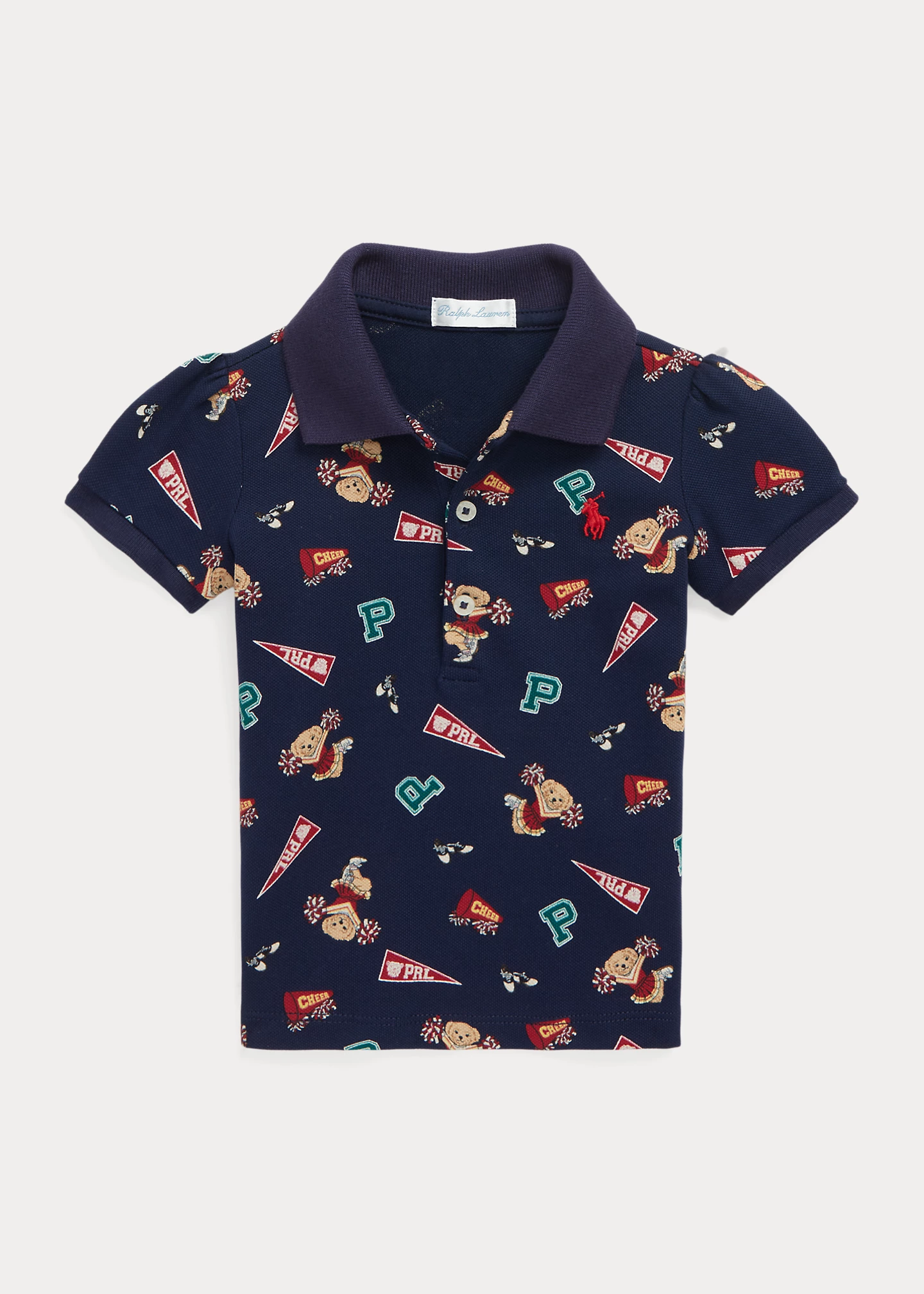 Polo Bear Stretch Mesh Polo Shirt