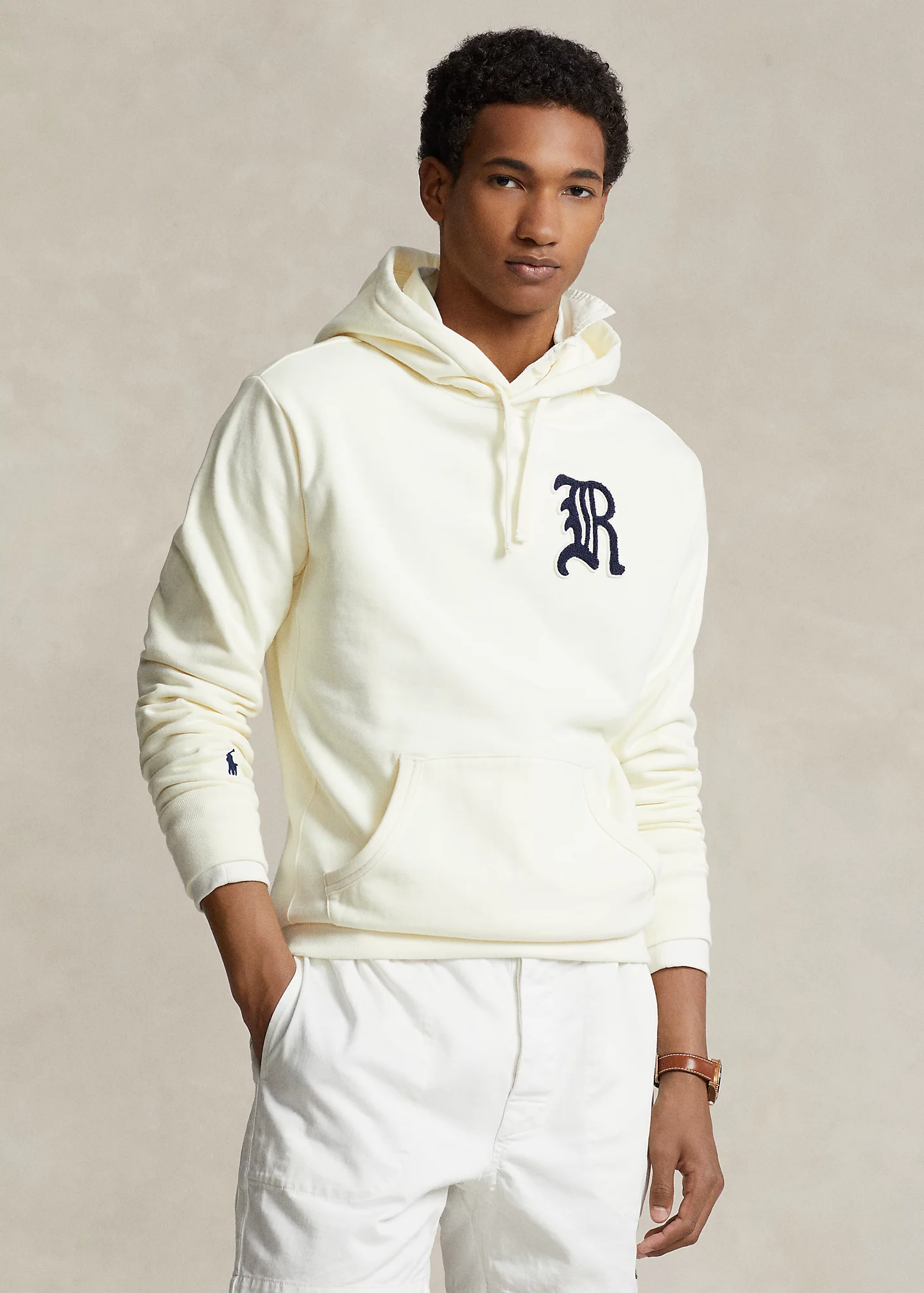 Appliquéd Fleece Hoodie