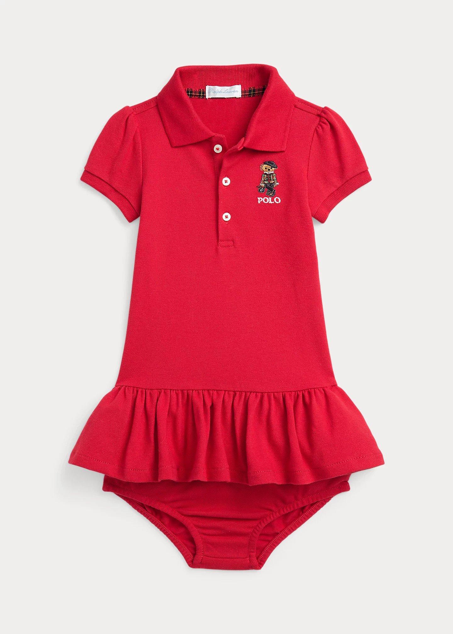 Polo Bear Mesh Polo Dress & Bloomer