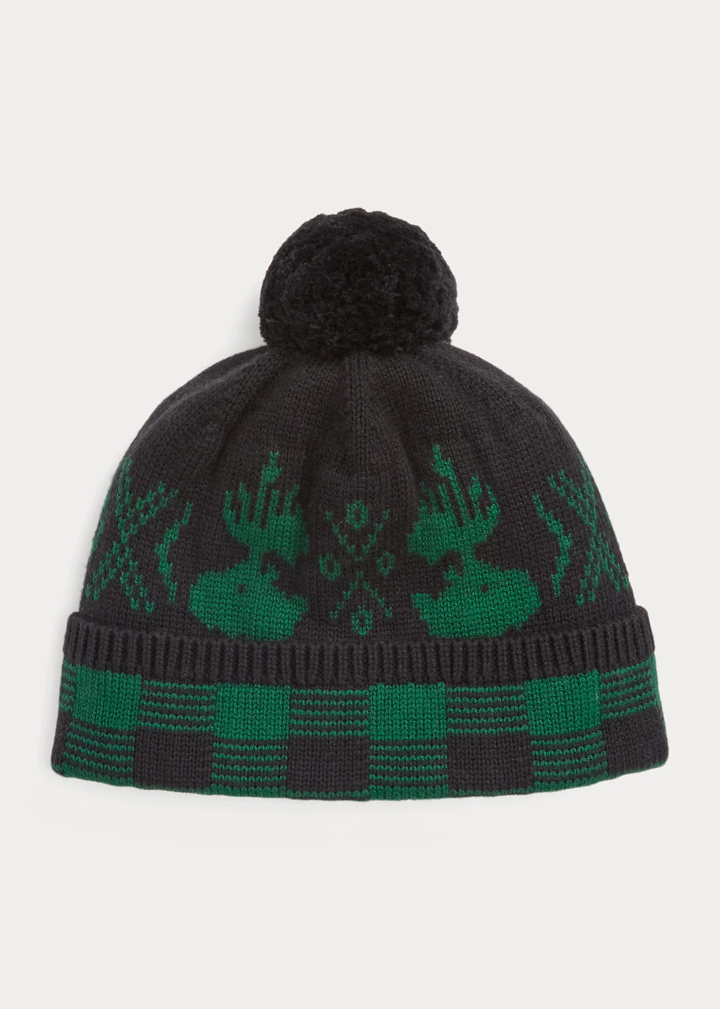 Moose-Plaid Cotton-Blend Hat