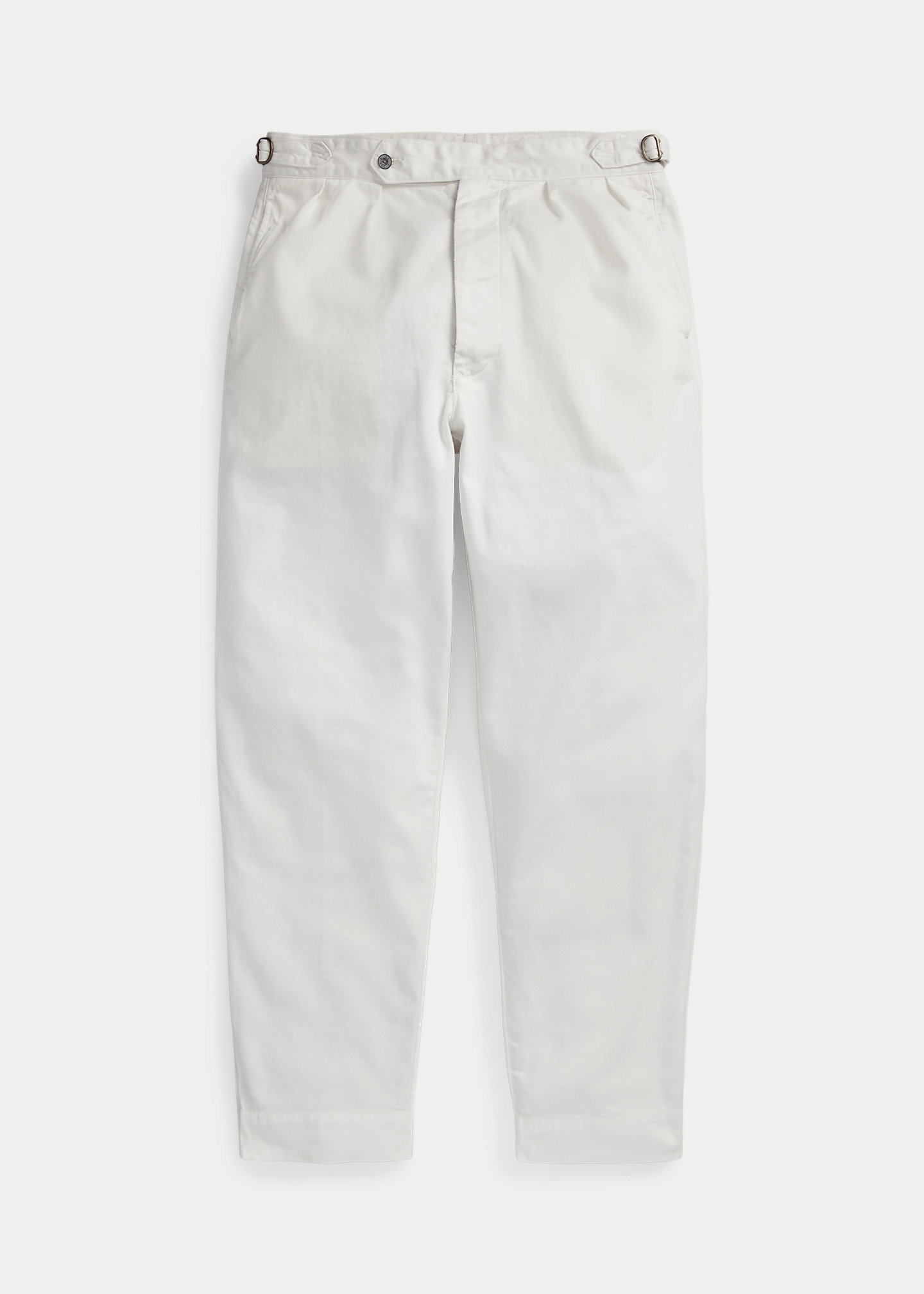 Relaxed Fit Pleated Twill Pant