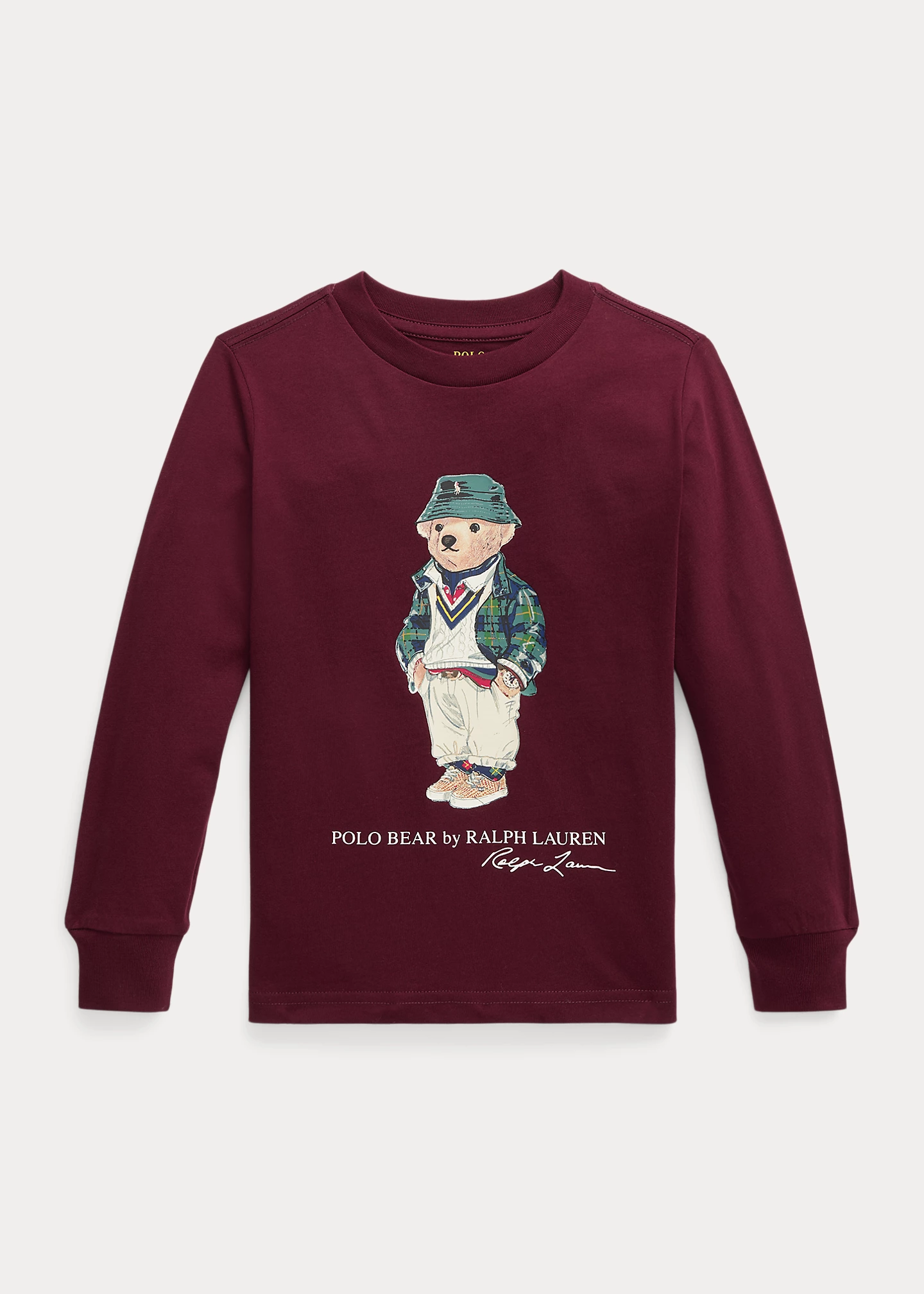 Polo Bear Cotton Long-Sleeve Tee