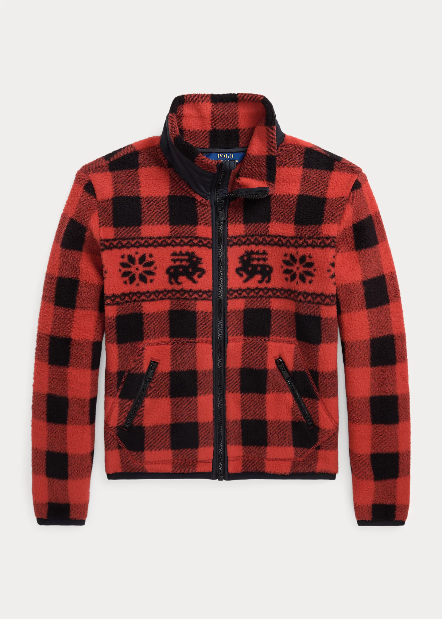 Fair Isle Teddy Fleece Jacket