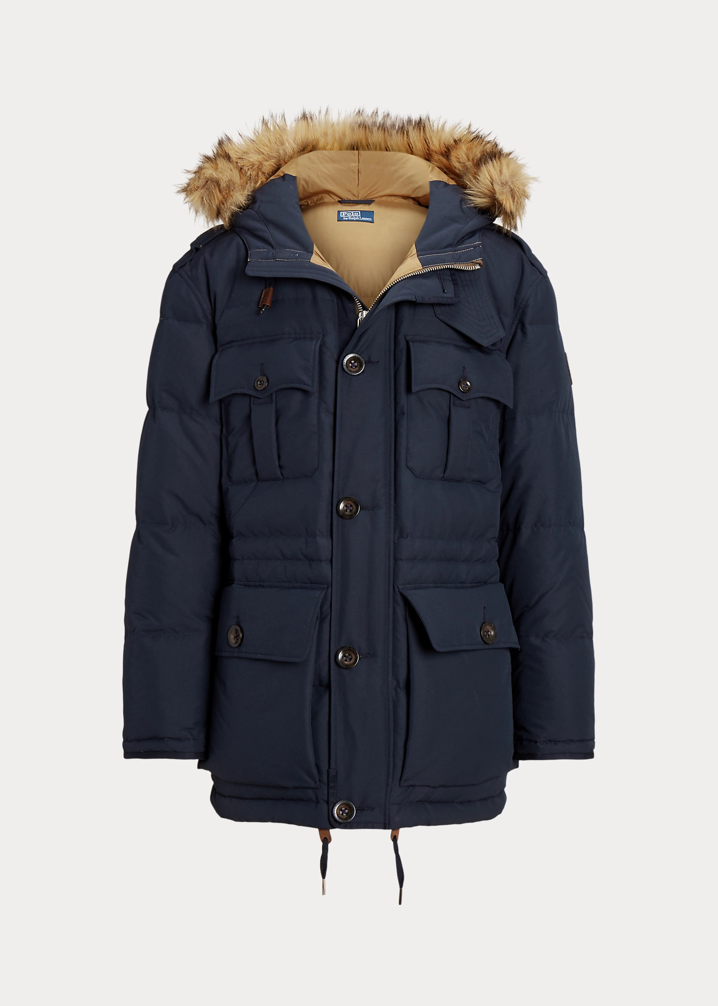 Faux-Fur-Trim Down Parka