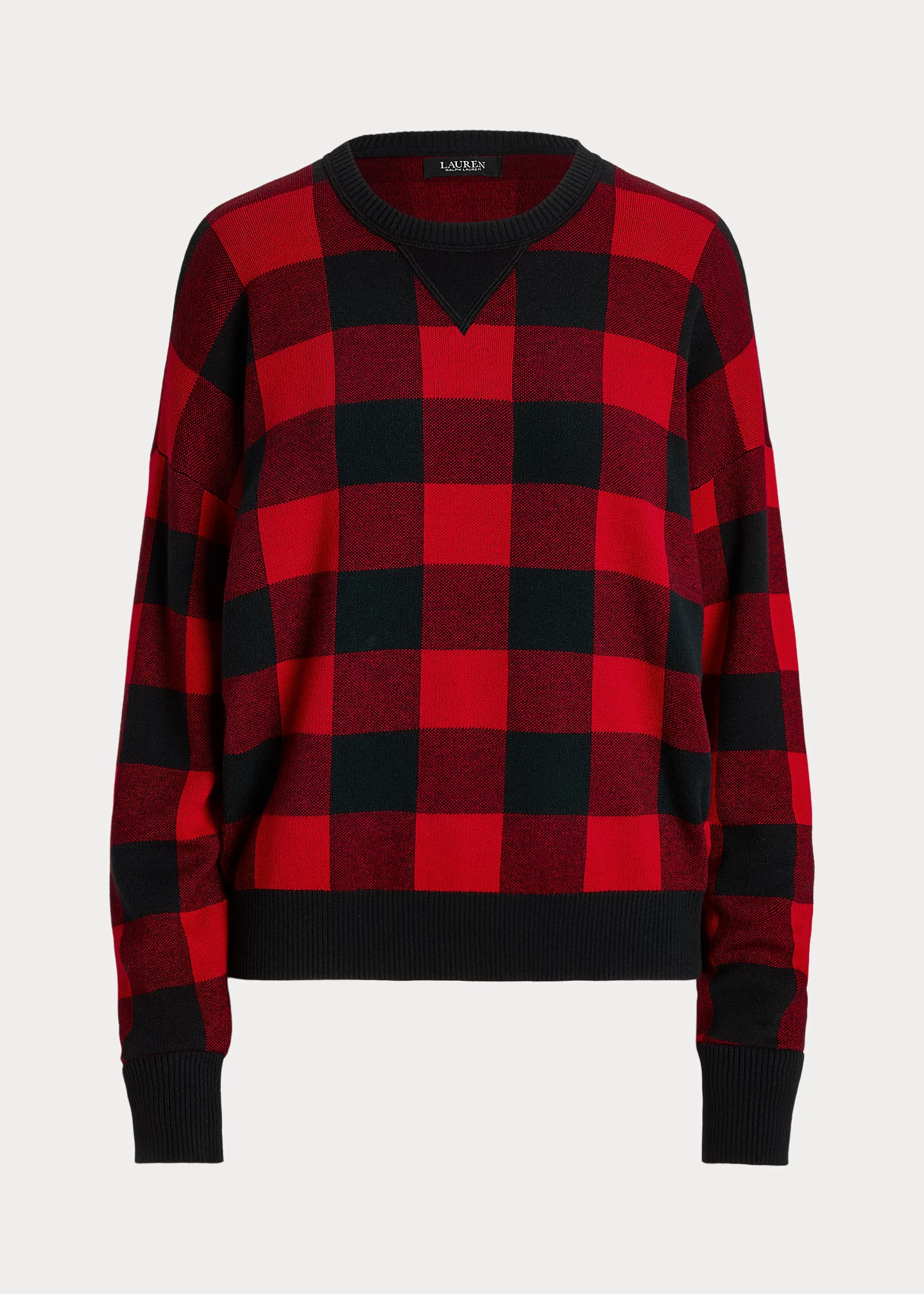 Buffalo Check Cotton-Blend Sweater