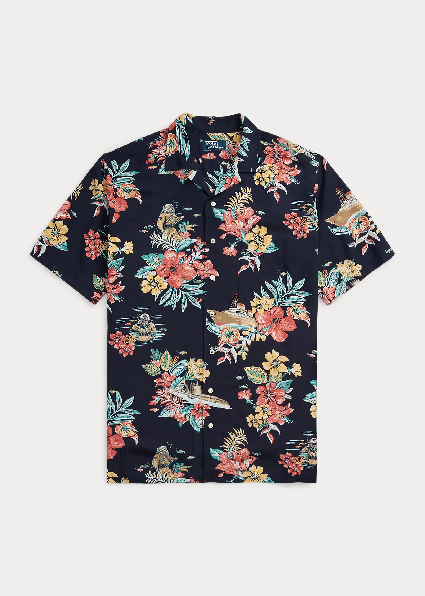 Tropical Floral Camp Shirt