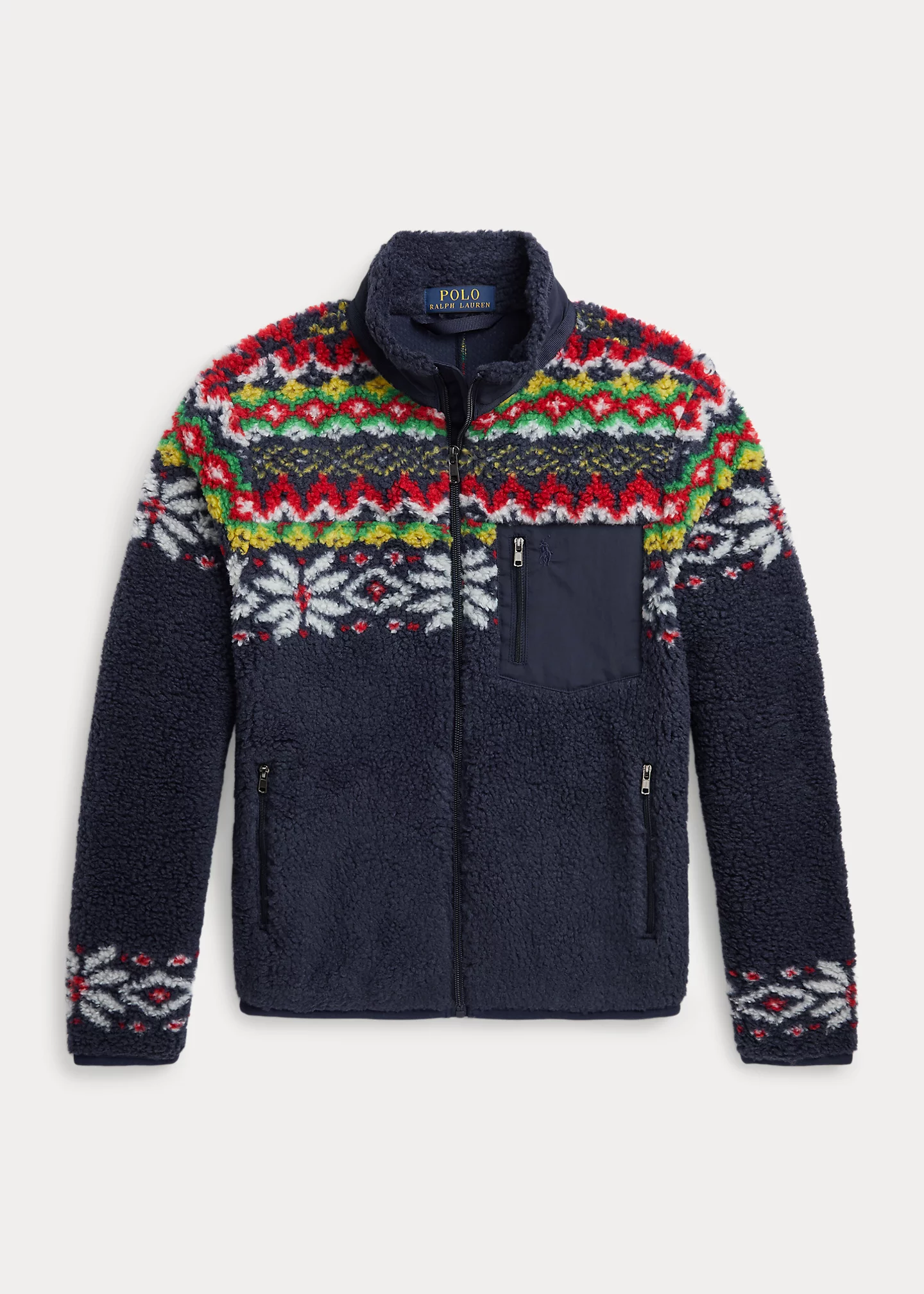 Fair Isle Teddy Fleece Jacket