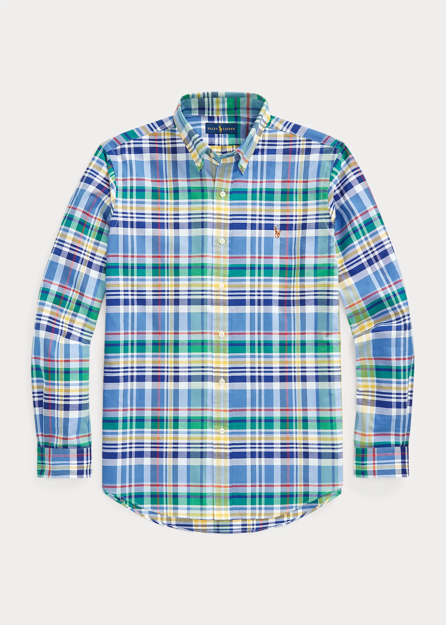Classic Fit Plaid Oxford Shirt